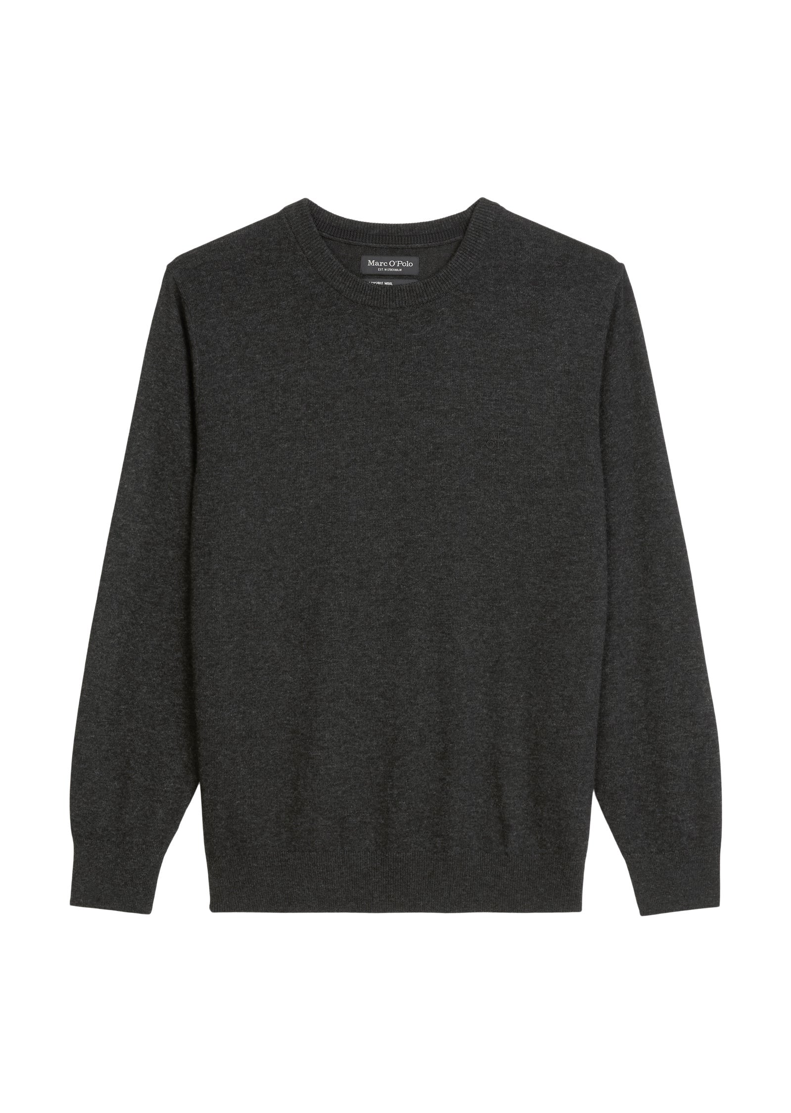 Strickpullover aus Baumwollmix - 989-dark grey melange - Grau