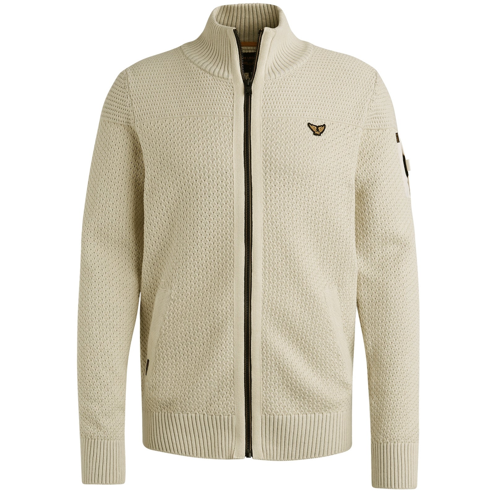 Strickjacke aus Baumwolle - 7013-Bone White - Creme