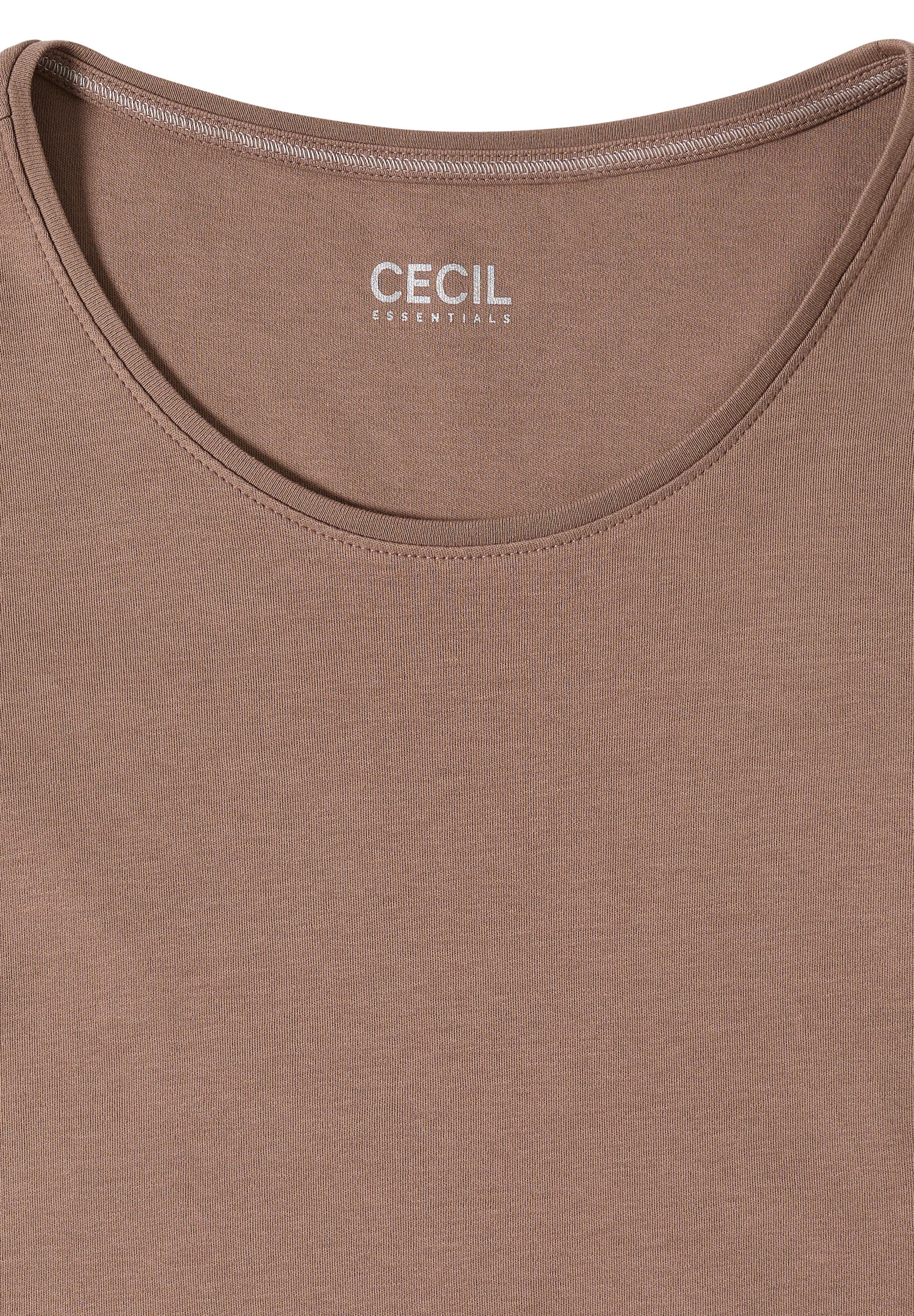T-Shirt aus Baumwolle - 17188 cocoa taupe - Braun