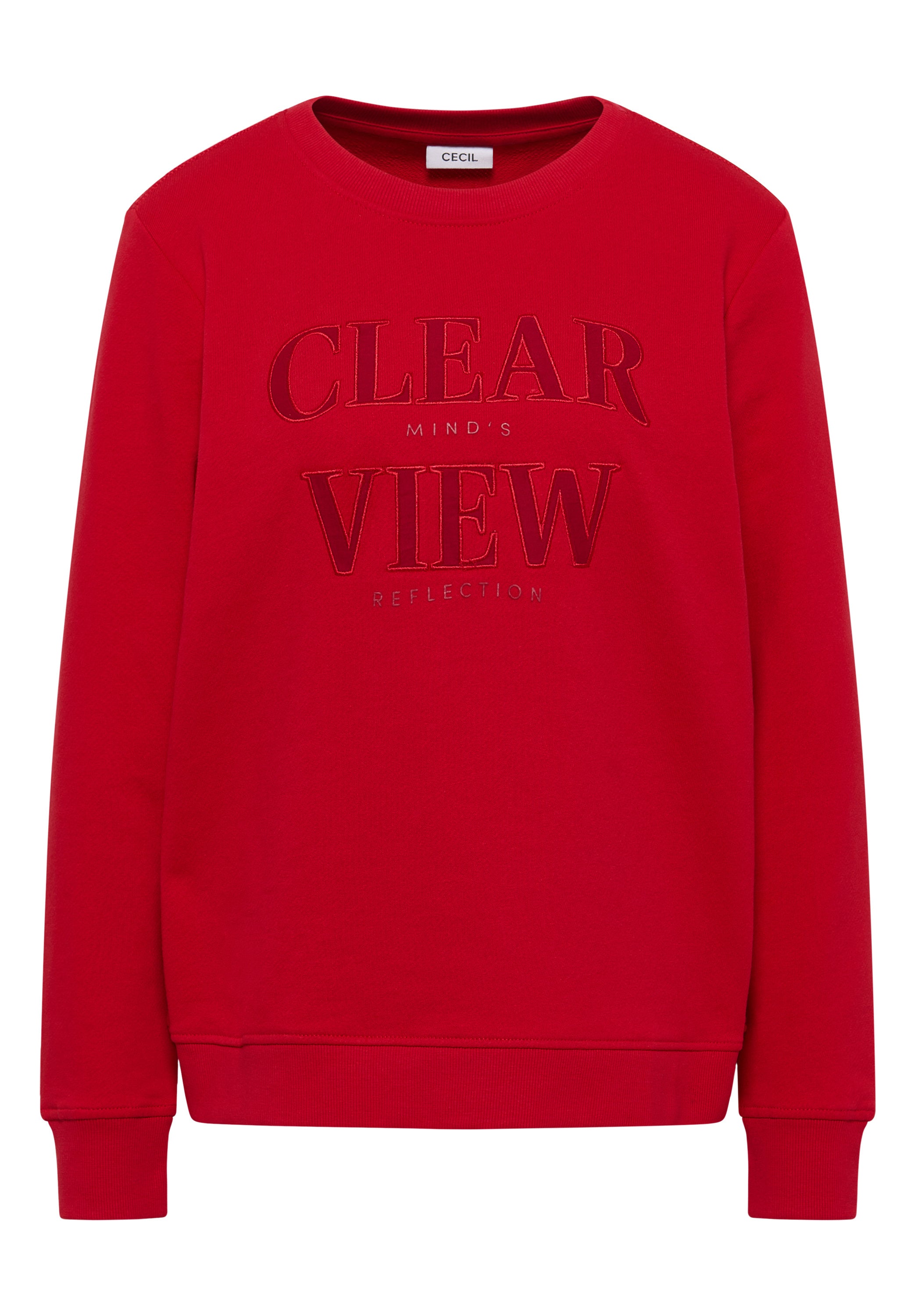 Sweatshirt aus Baumwolle - 36953 fiery red - Rot