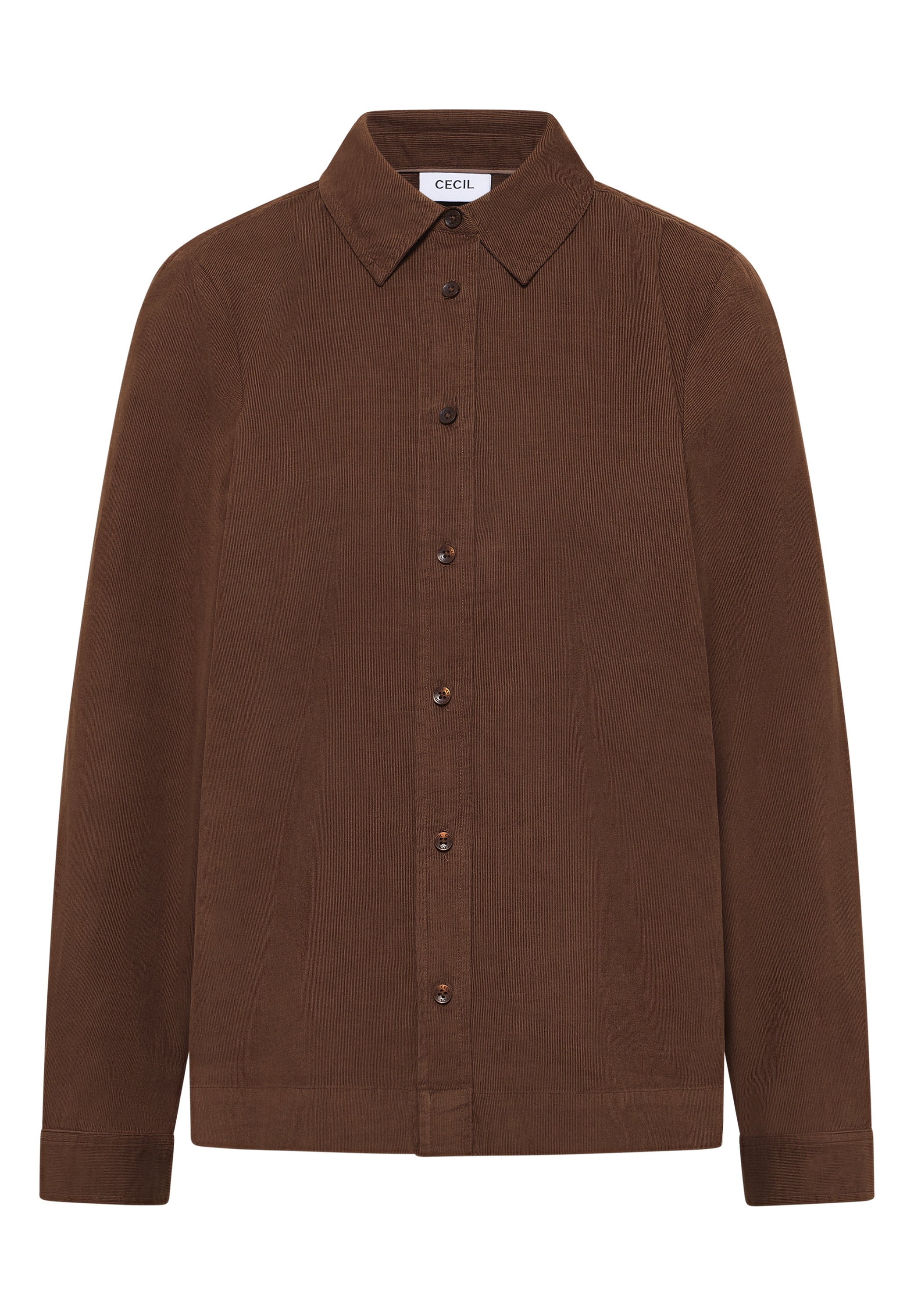 Cordhemd aus Baumwolle - 17113 mocha caramel - Braun