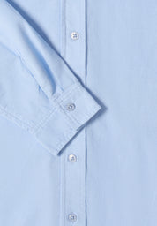 Cordhemd aus Baumwolle - 17292 light sky blue - Blau