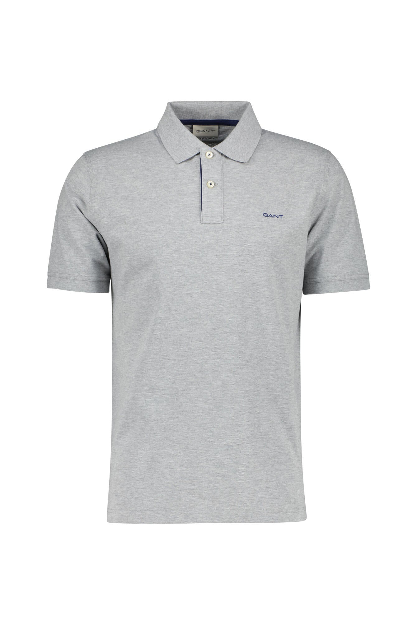 Poloshirt aus Baumwolle - 93-GREY MELANGE - Grau