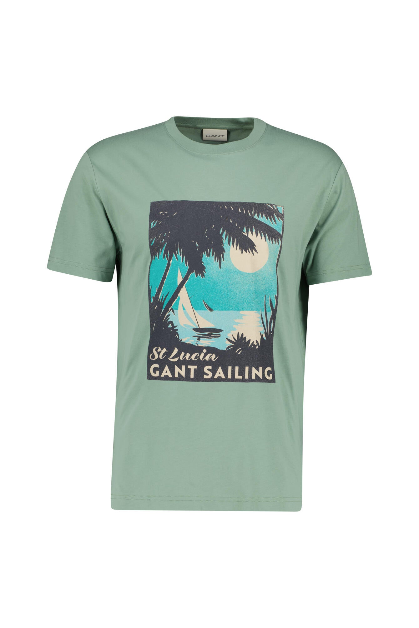 T-Shirt aus Baumwolle - 362-KALAMATA GREEN - Grün