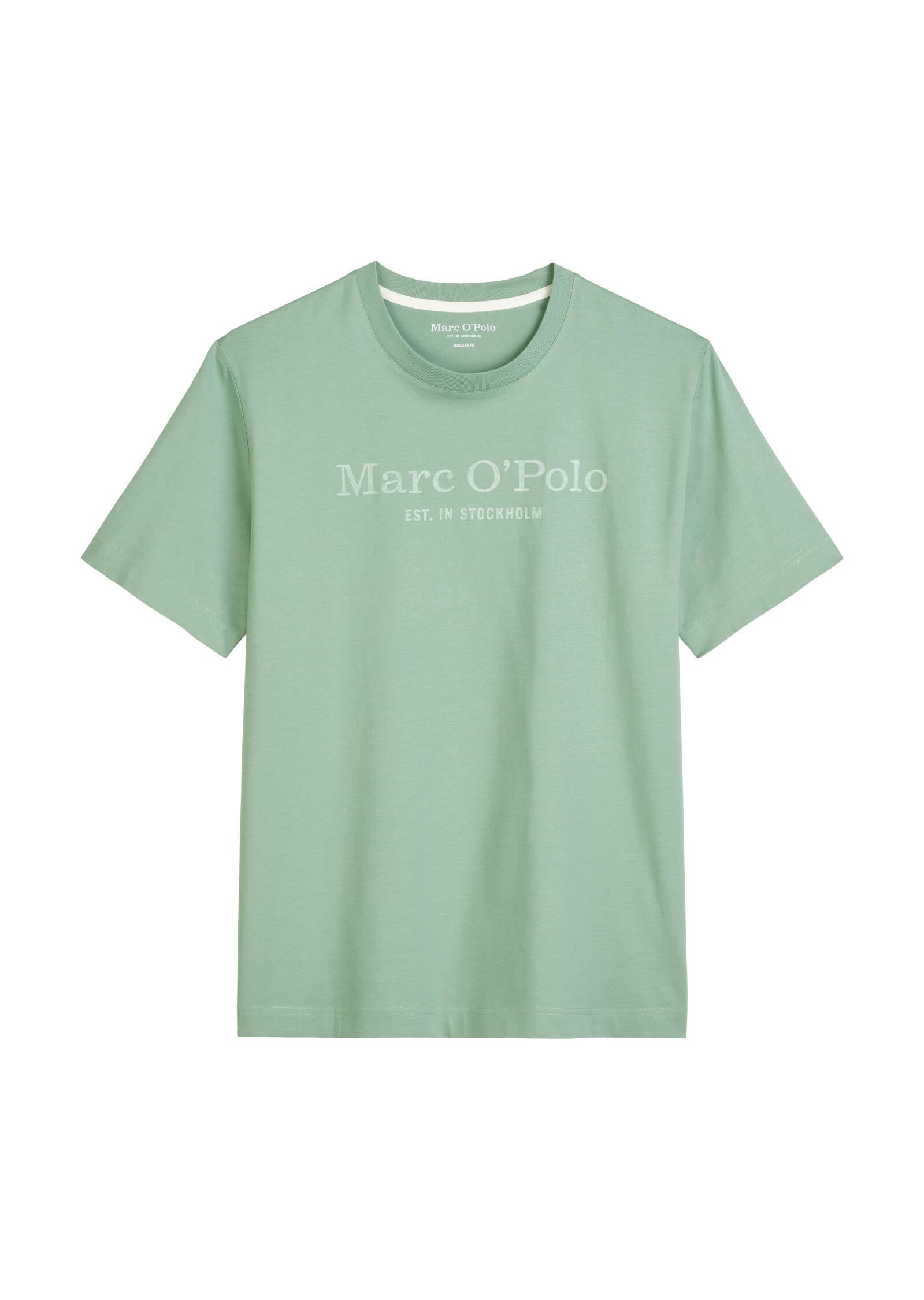 T-Shirt aus Baumwolle - 438-luscious moss - Grün