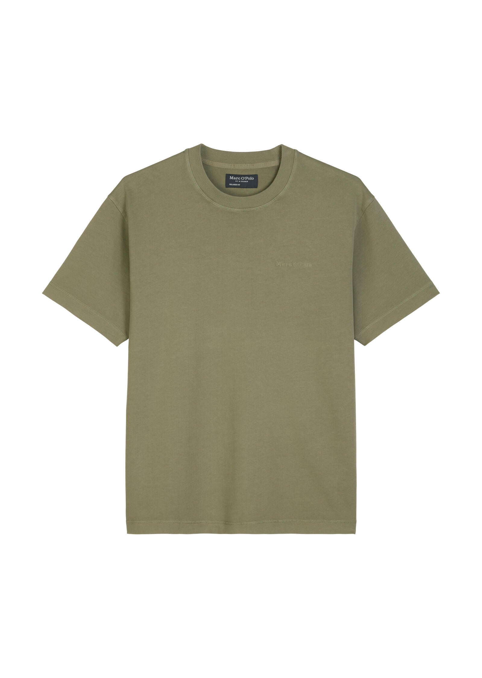 T-Shirt aus Baumwolle - 452-oak ash - Khaki