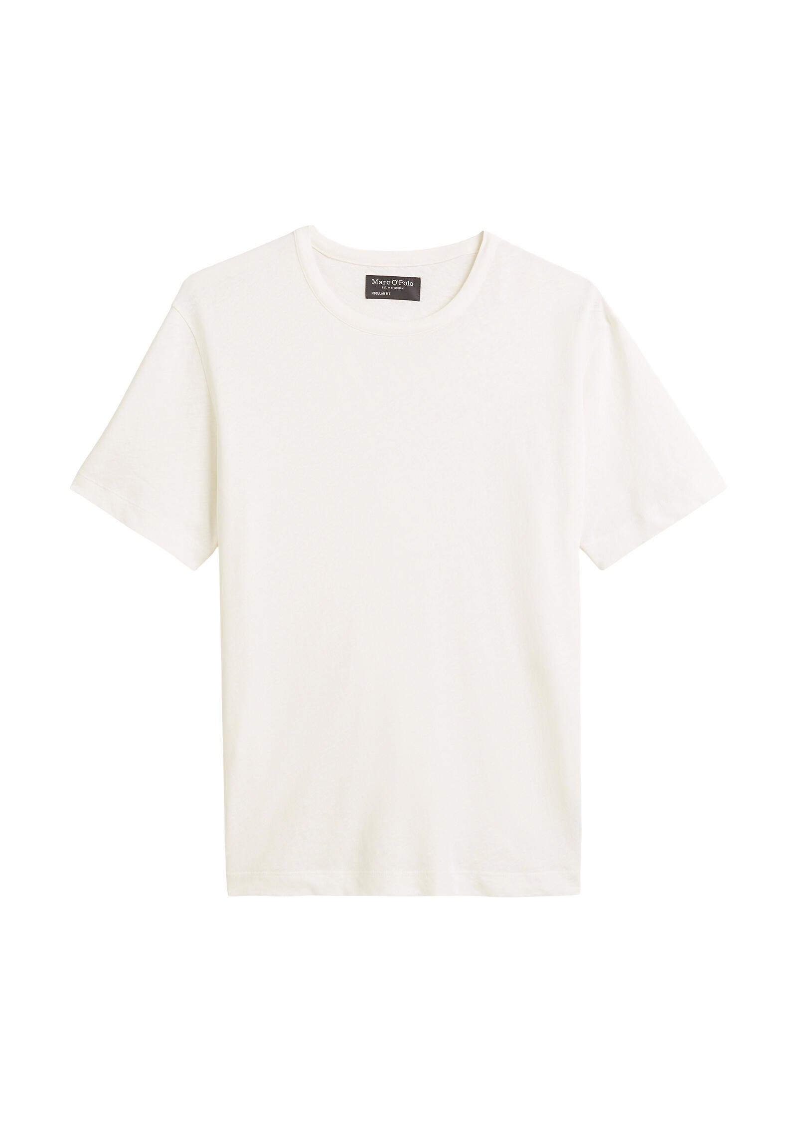 T-Shirt aus Baumwollmix - 101-egg white - Weiß