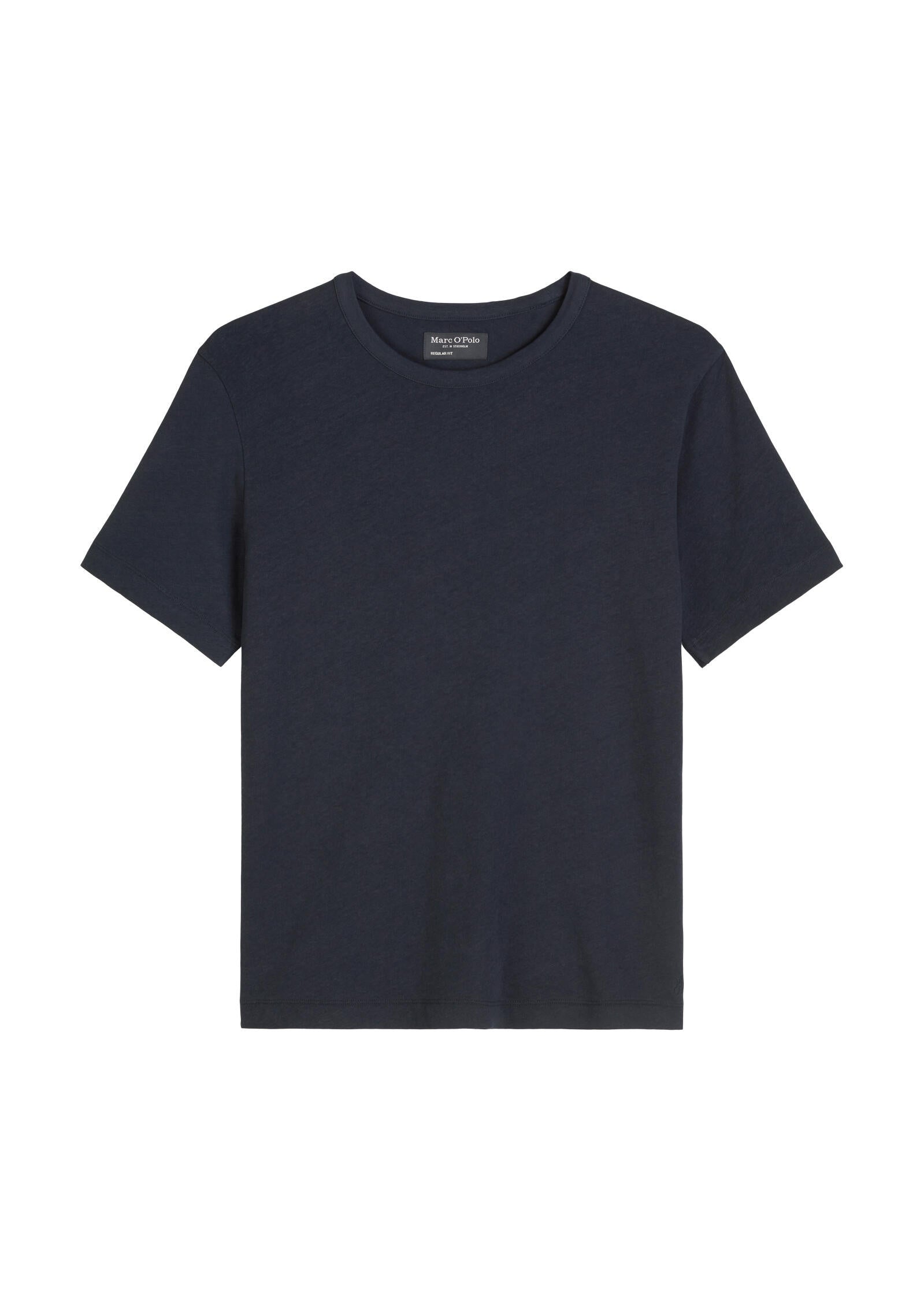 T-Shirt aus Baumwollmix - 898-dark navy - Blau