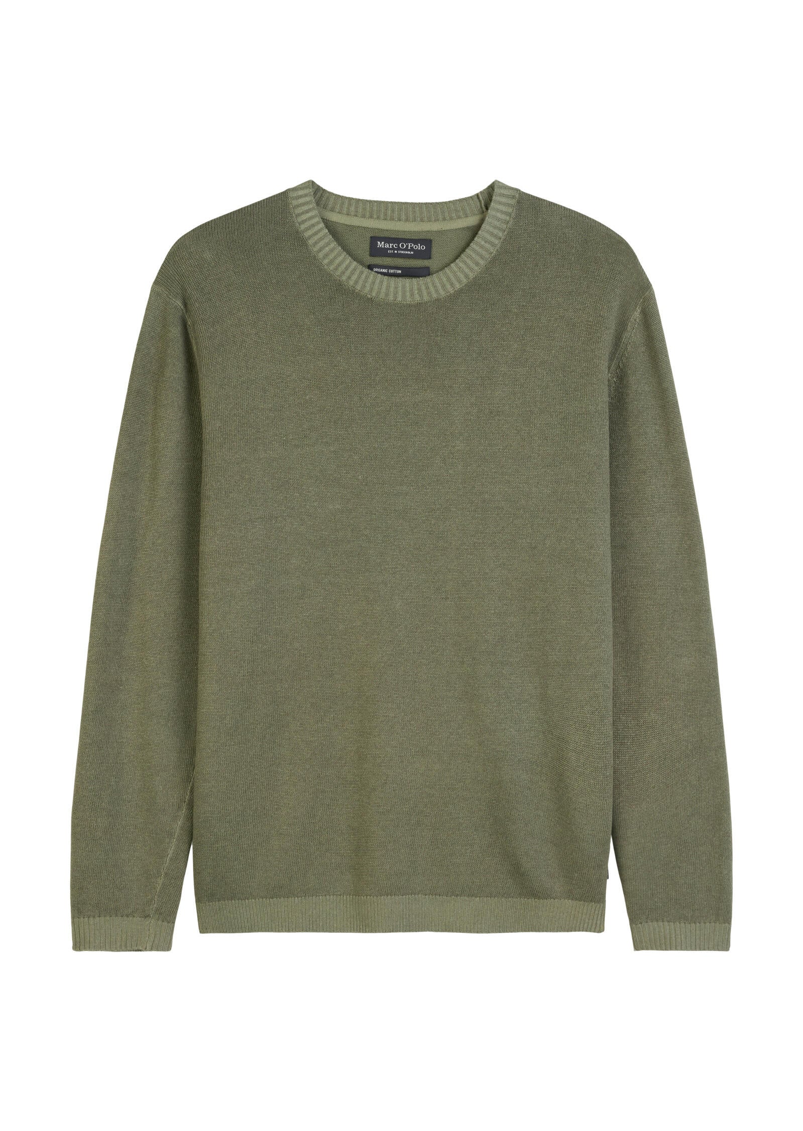 Strickpullover aus Leinenmix - 452-oak ash - Grün