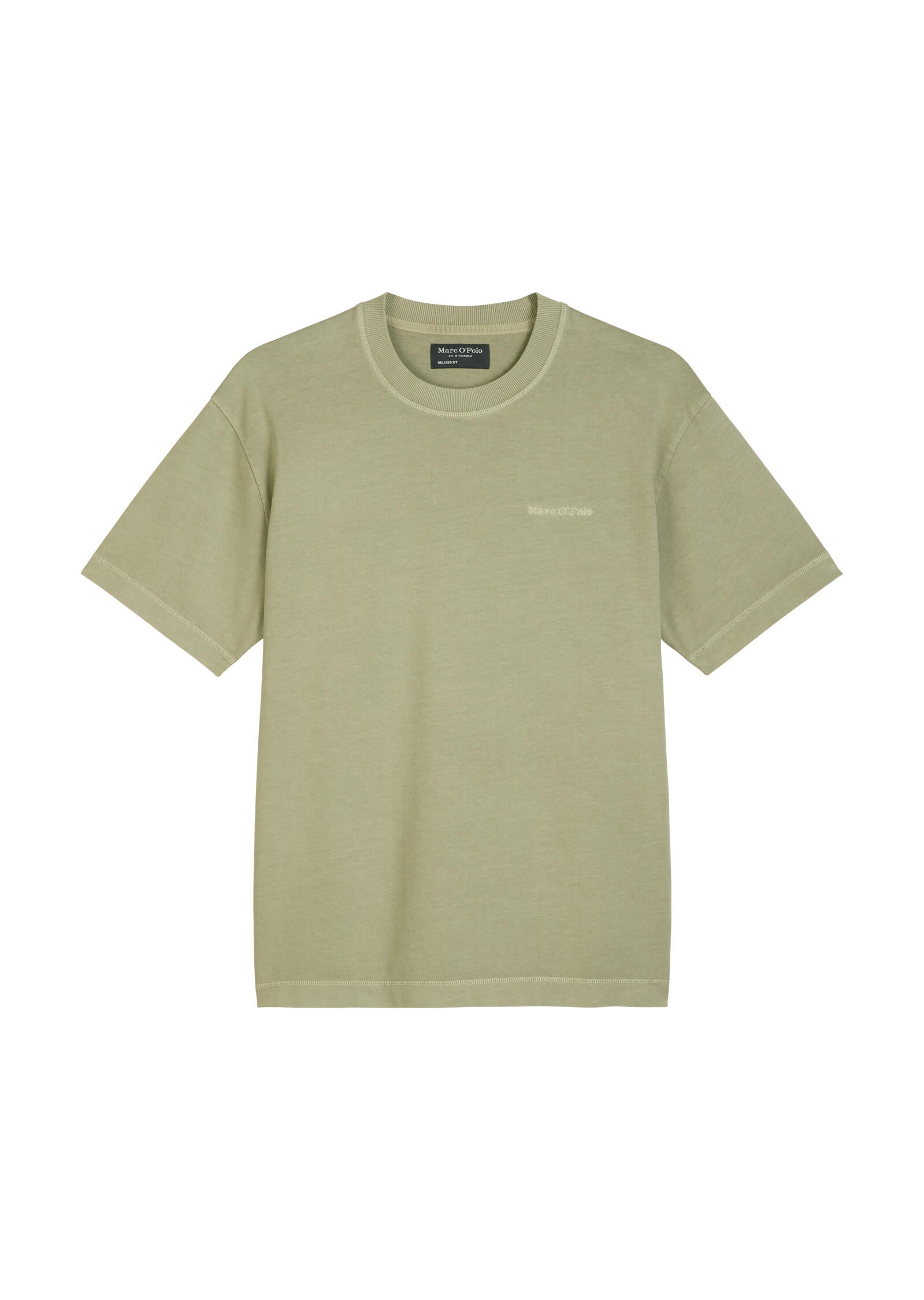 T-Shirt aus Baumwolle - 443-summer sage - Grün