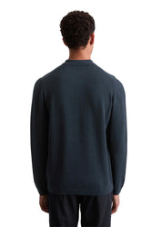 Langarm-Poloshirt Regular Fit - 898-dark navy - Blau