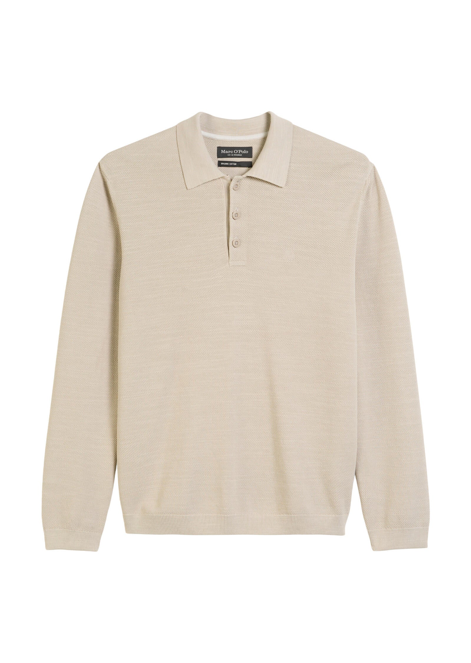 Langarm-Poloshirt Regular Fit - 913-dapple gray - Grau