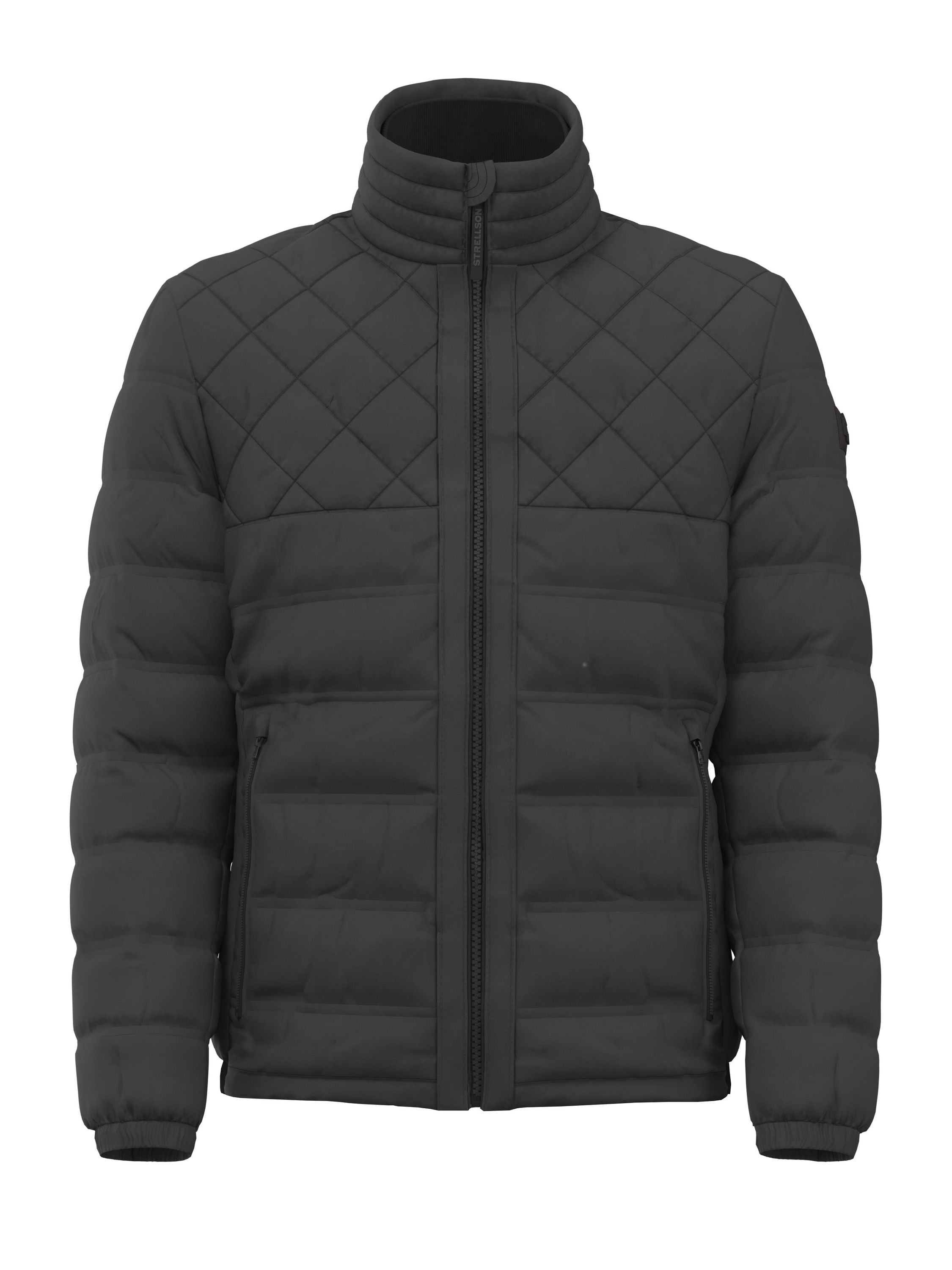 Steppjacke mit Stehkragen - 001 - Schwarz