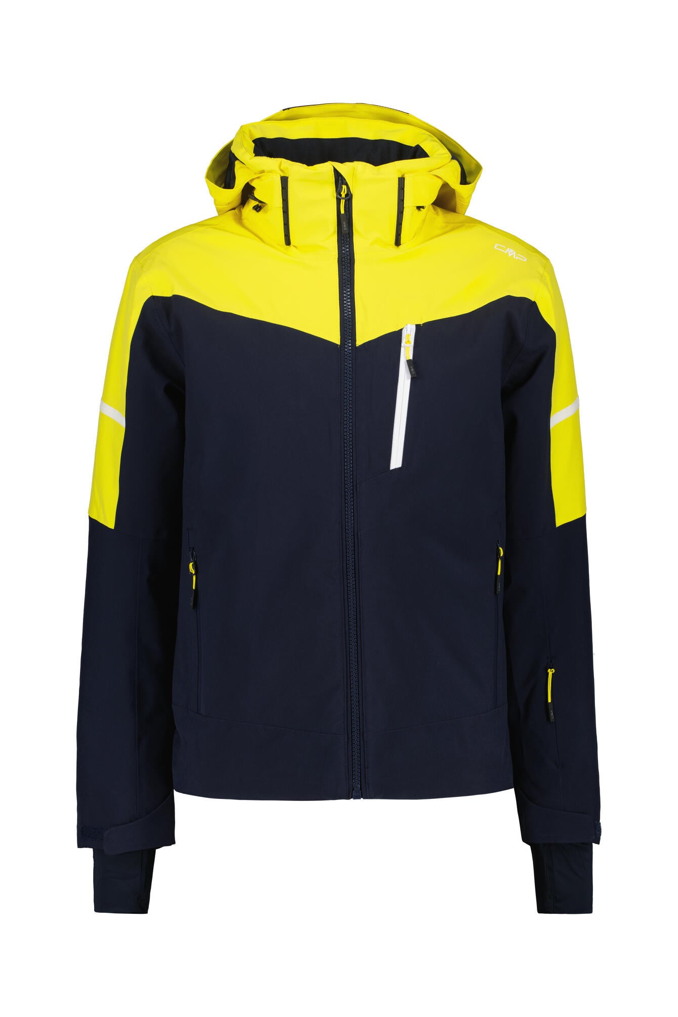 Skijacke mit Kapuze - N950-BLACK BLUE - Gelb