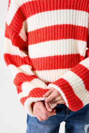 Strickpullover - 3016-chili red - Rot