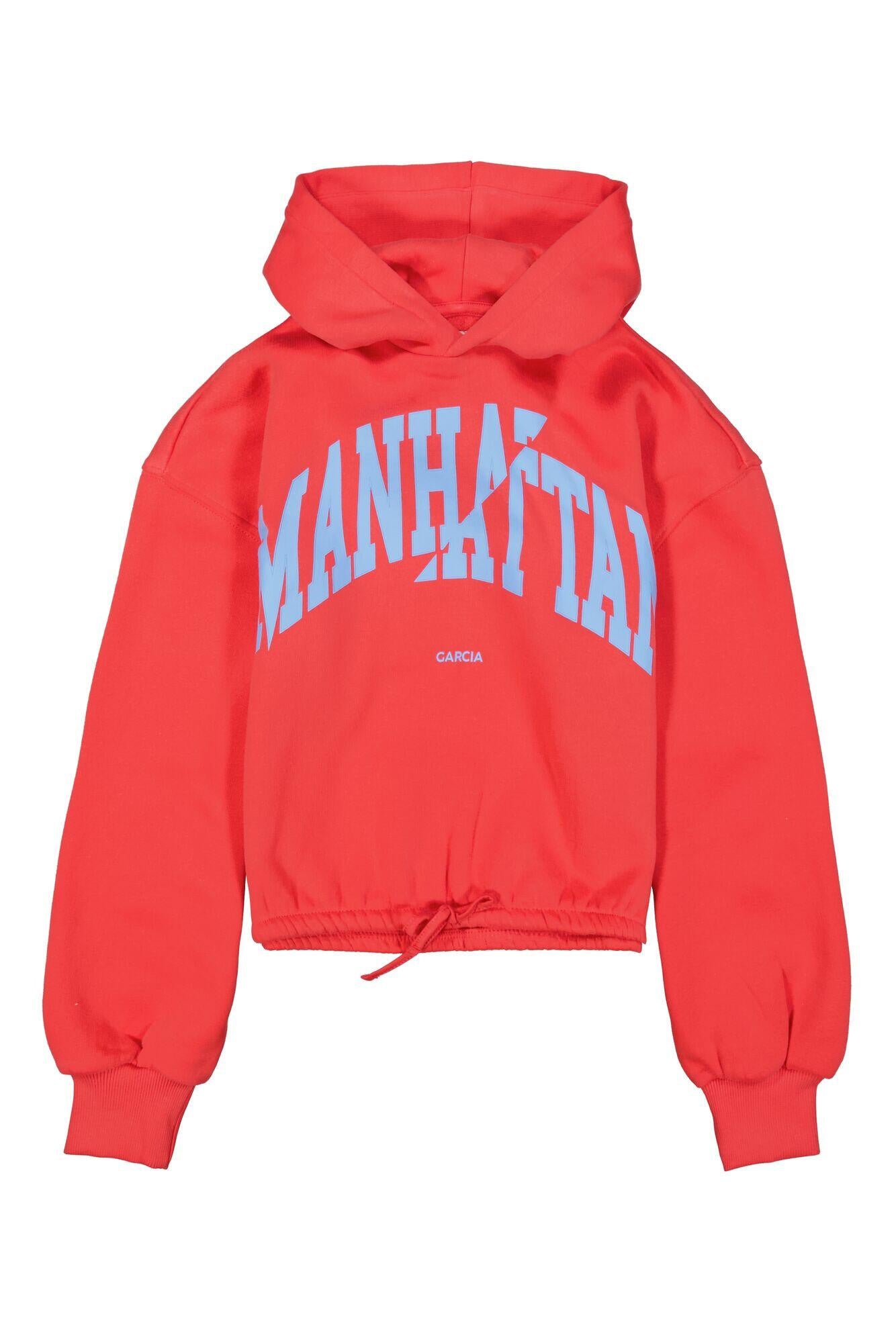 Sweatshirt aus Baumwolle - 3016-chili red - Rot