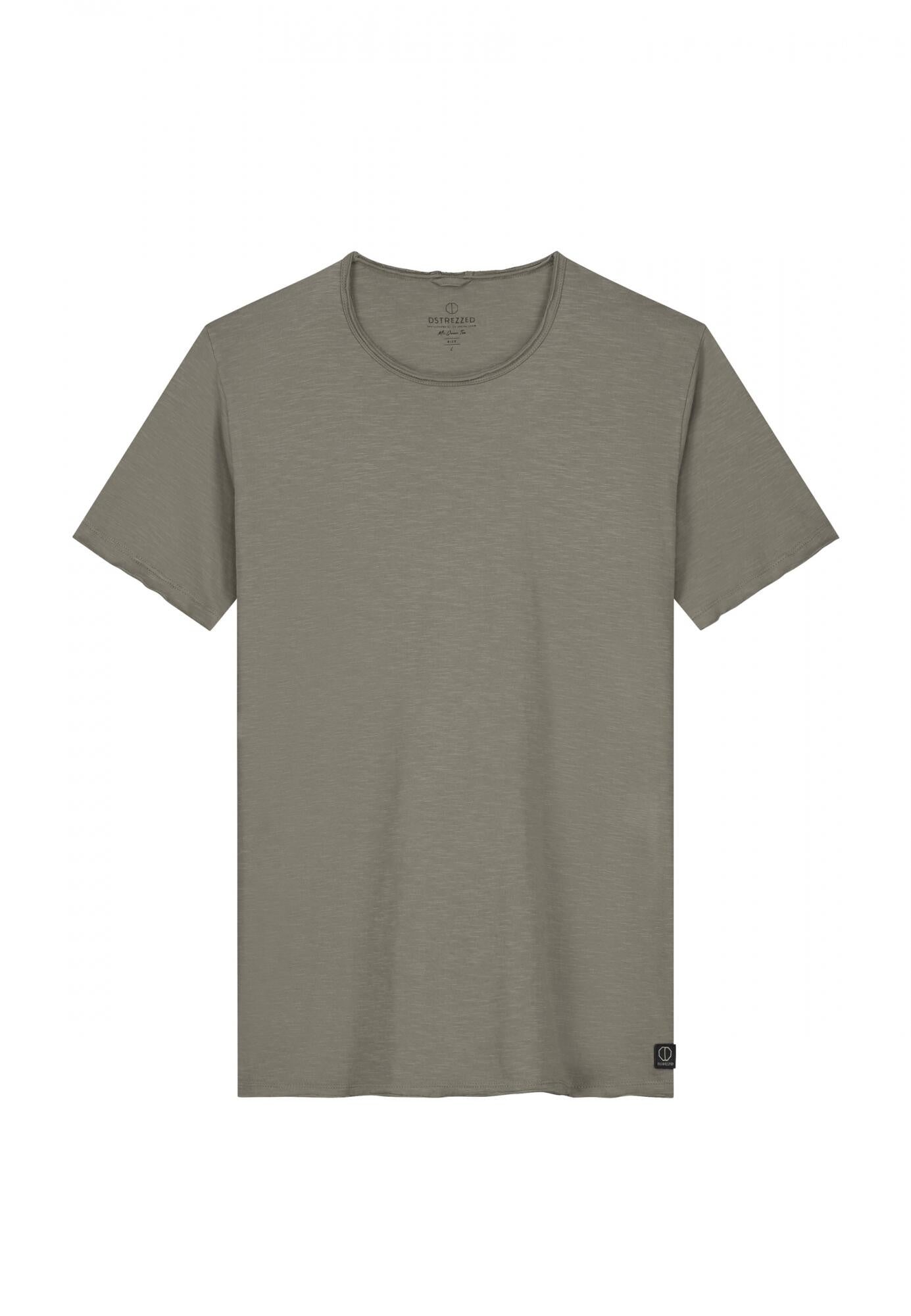 T-Shirt aus Baumwolle - 213-Timber Wolf - Khaki