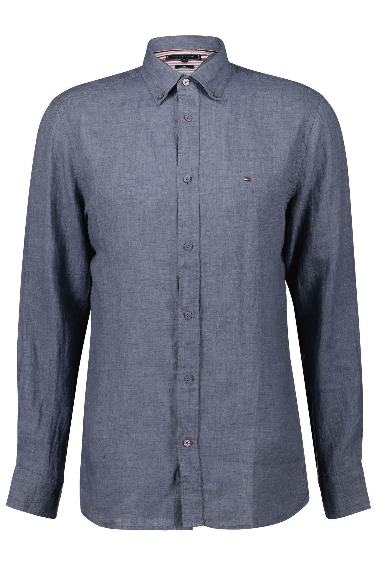 Leinenhemd Regular Fit - DA4-BLUE - Blau | Grau