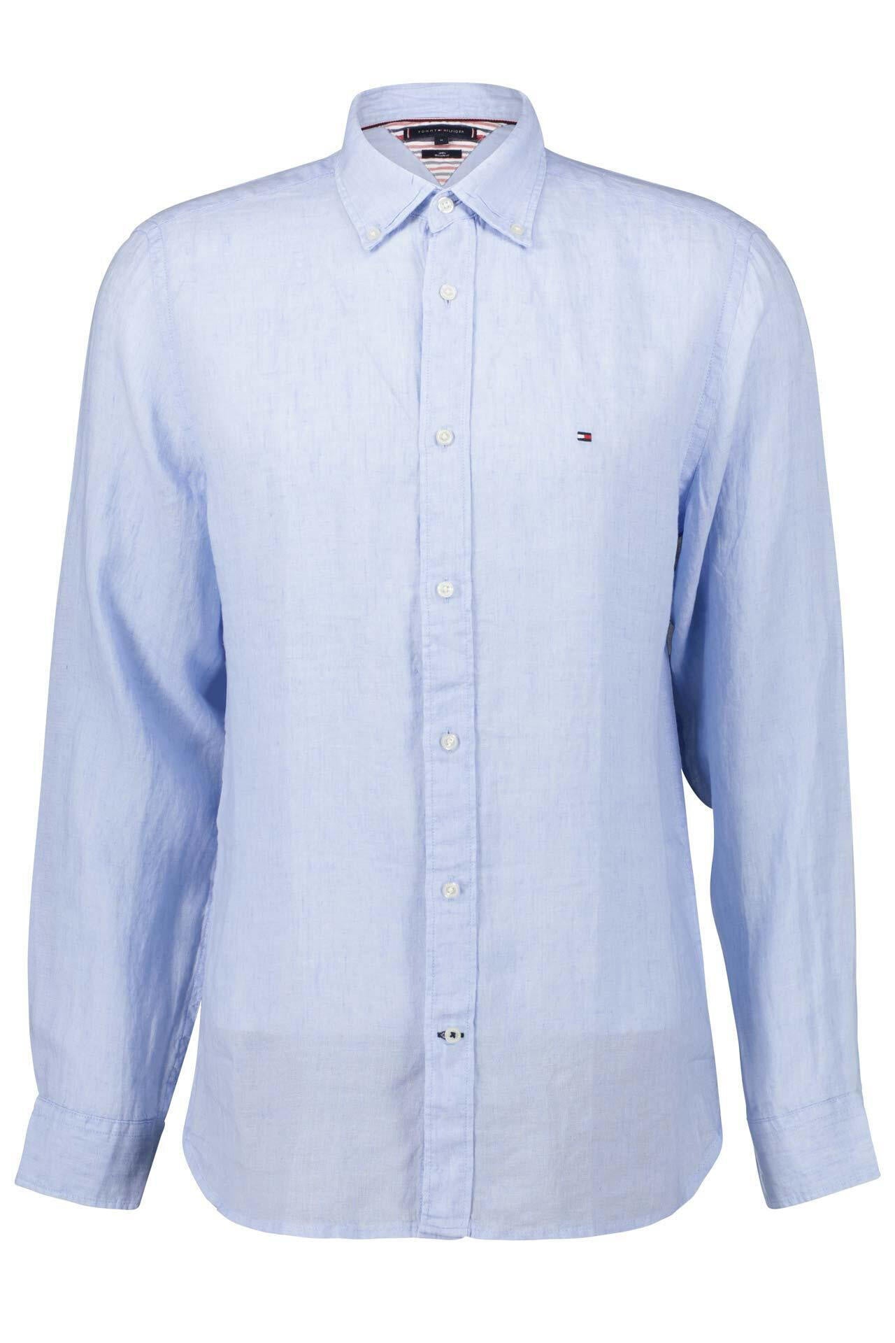 Leinenhemd Regular Fit - C1S-BLUE - Blau