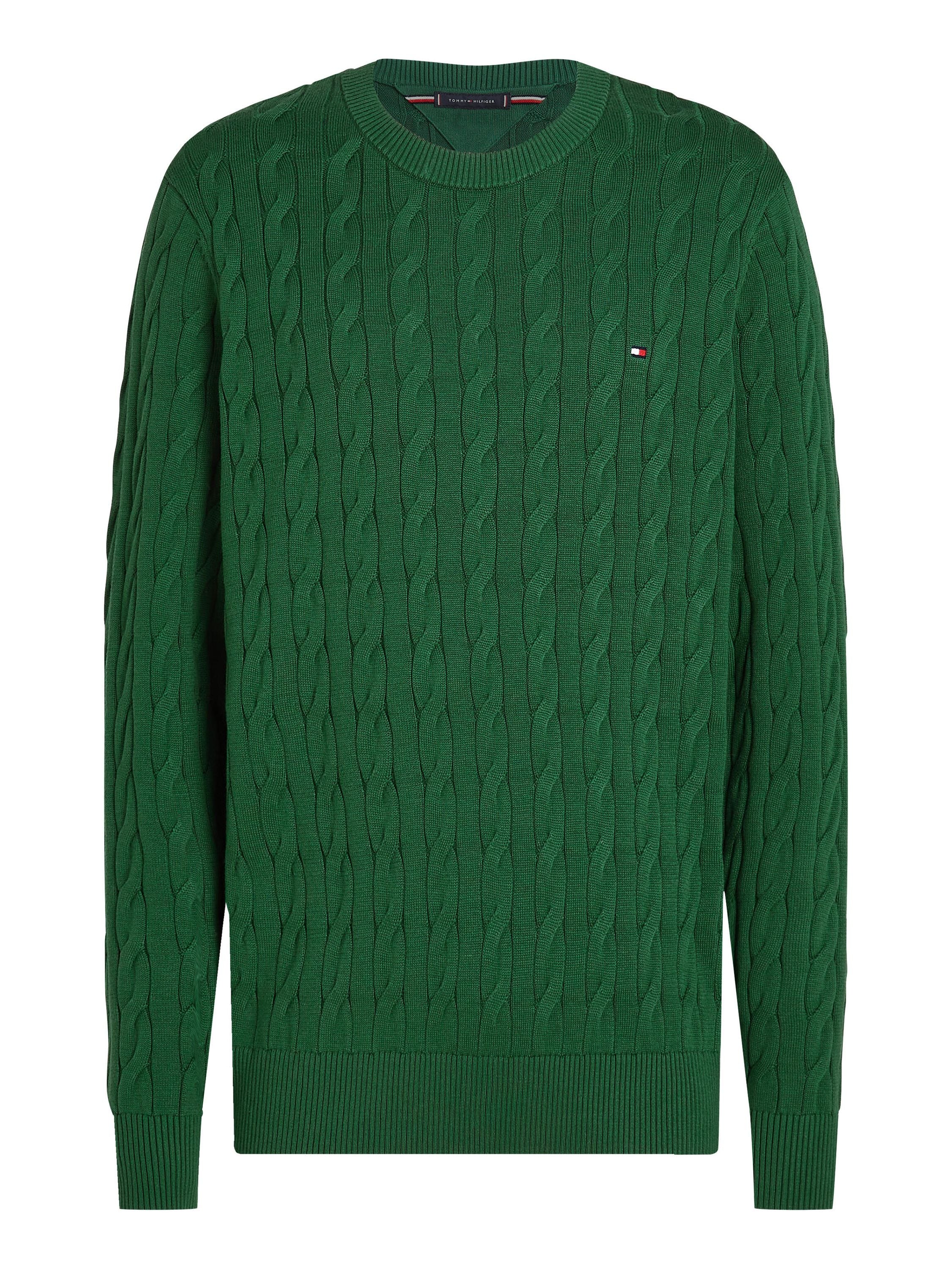 Feinstrickpullover mit Musterung - L6K-GREEN