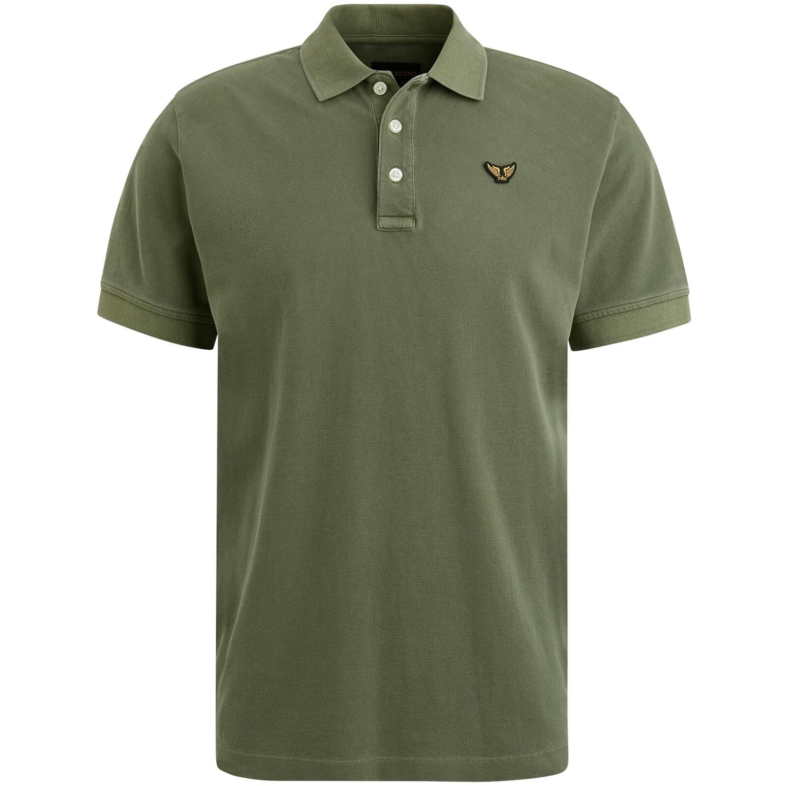 Poloshirt aus Bauwmwolle - 6149-Deep Lichen Green - Grün