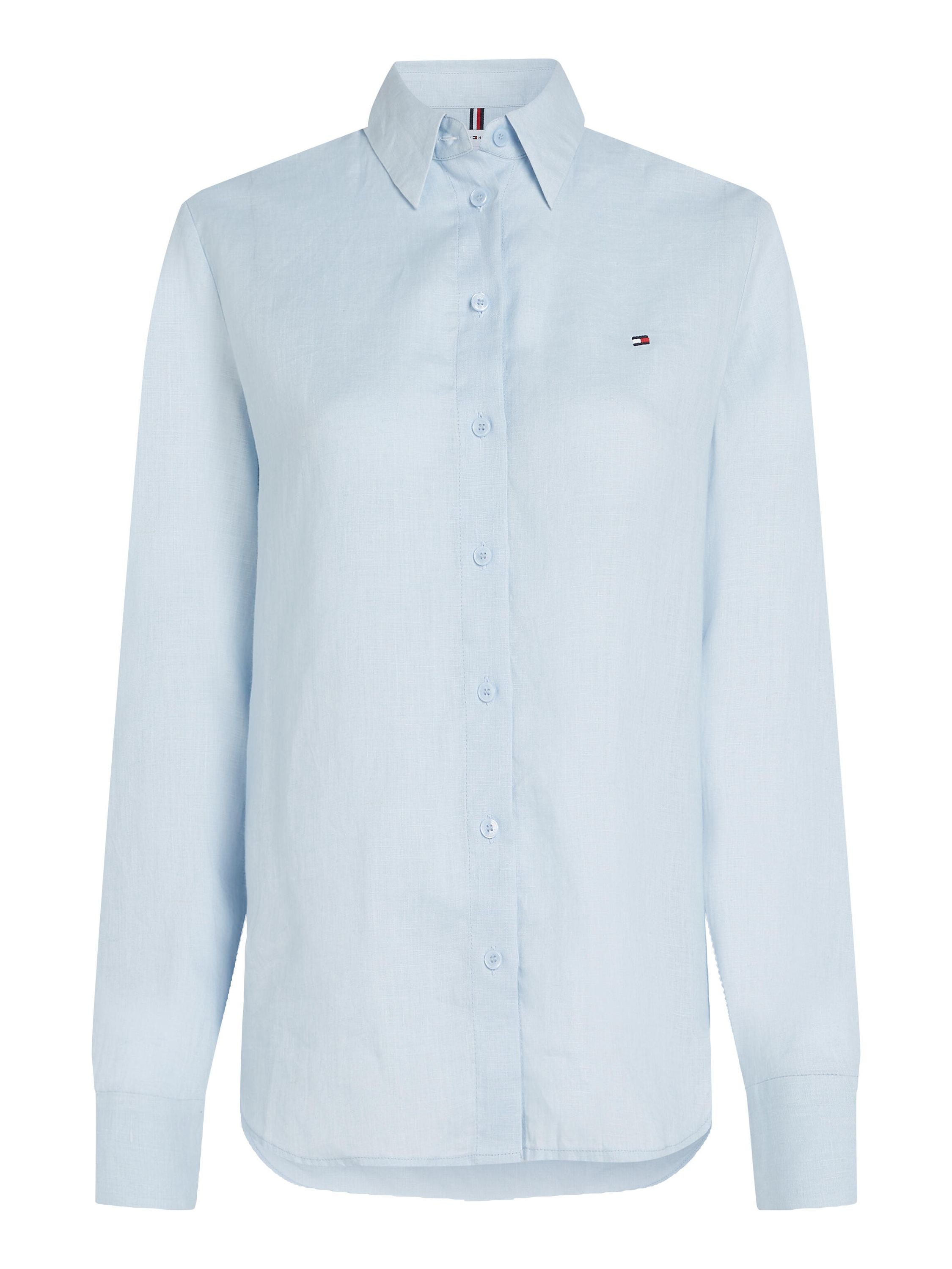 Leinenbluse Relaxed Fit - C1O-BLUE - Blau