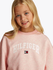Sweatshirt mit Logoprint - XT0-RED - Rosa