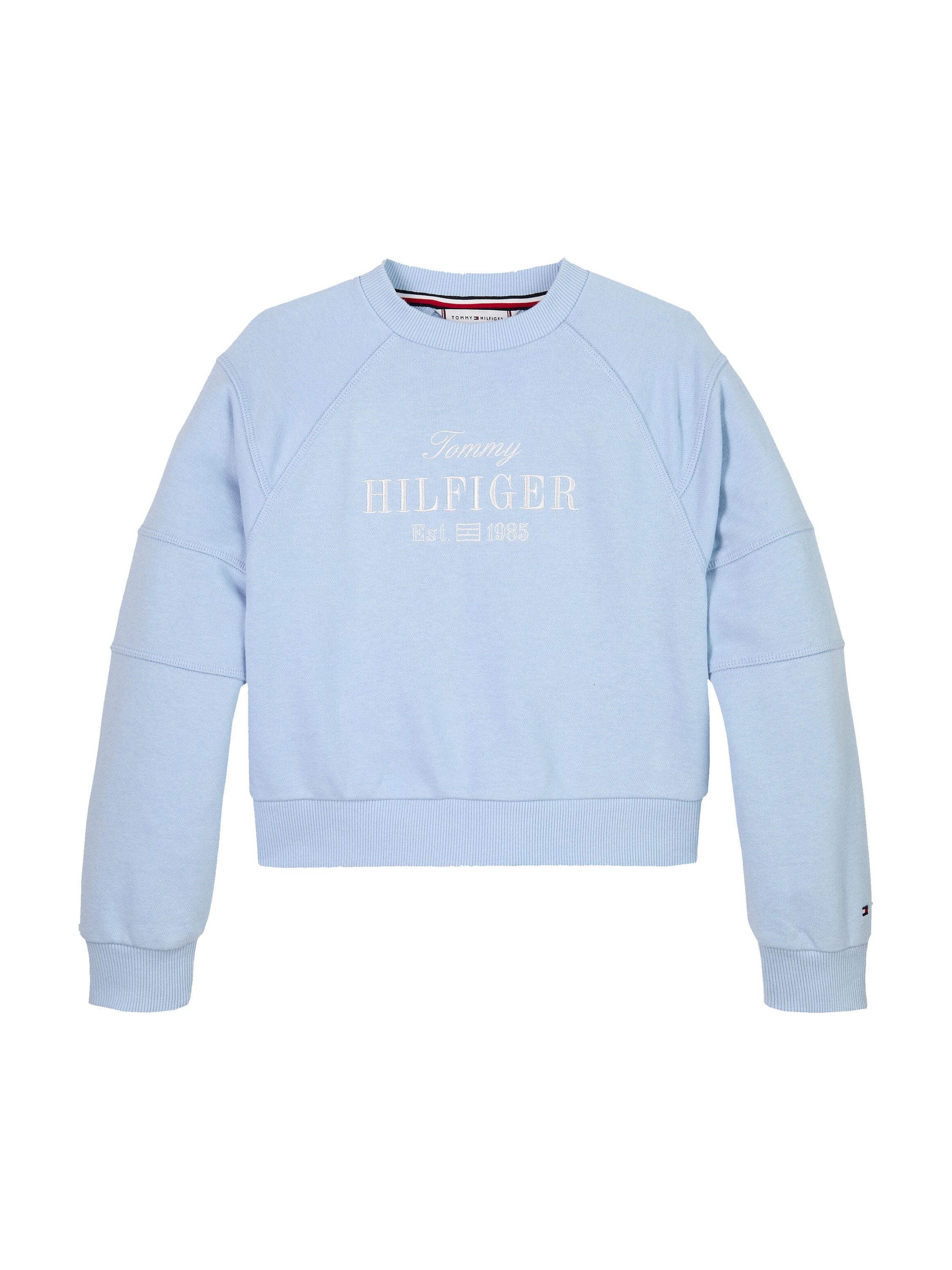Sweatshirt aus Baumwollmix - C1O-BLUE - Blau