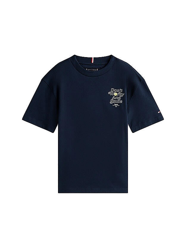 T-Shirt aus Baumwolle - C1G-BLUE - Blau