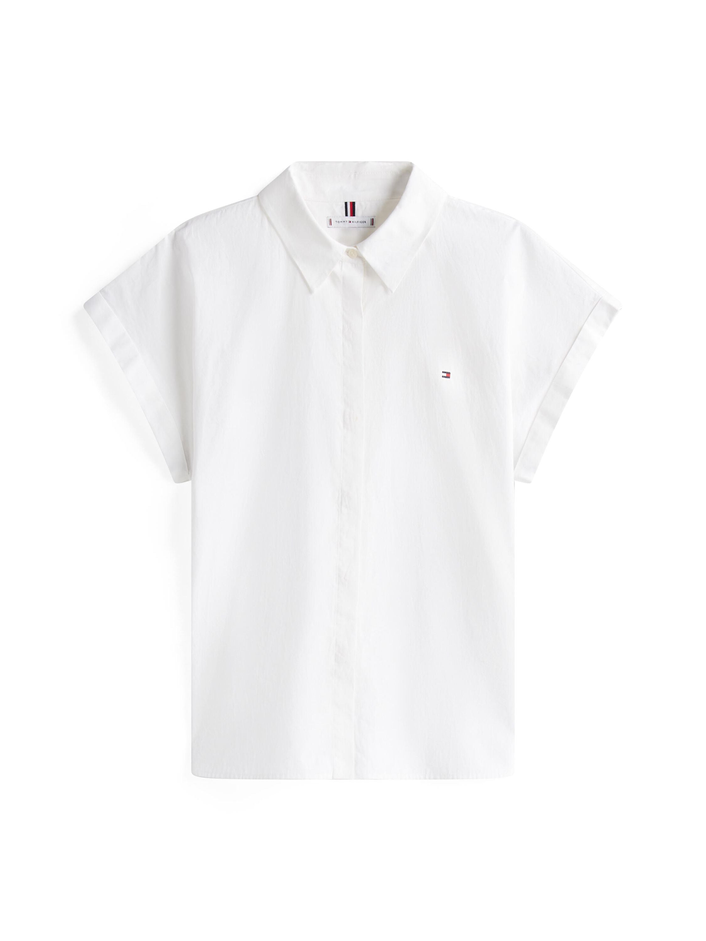 Bluse gestreift aus Bio-Baumwolle - YCF-WHITE - Weiß
