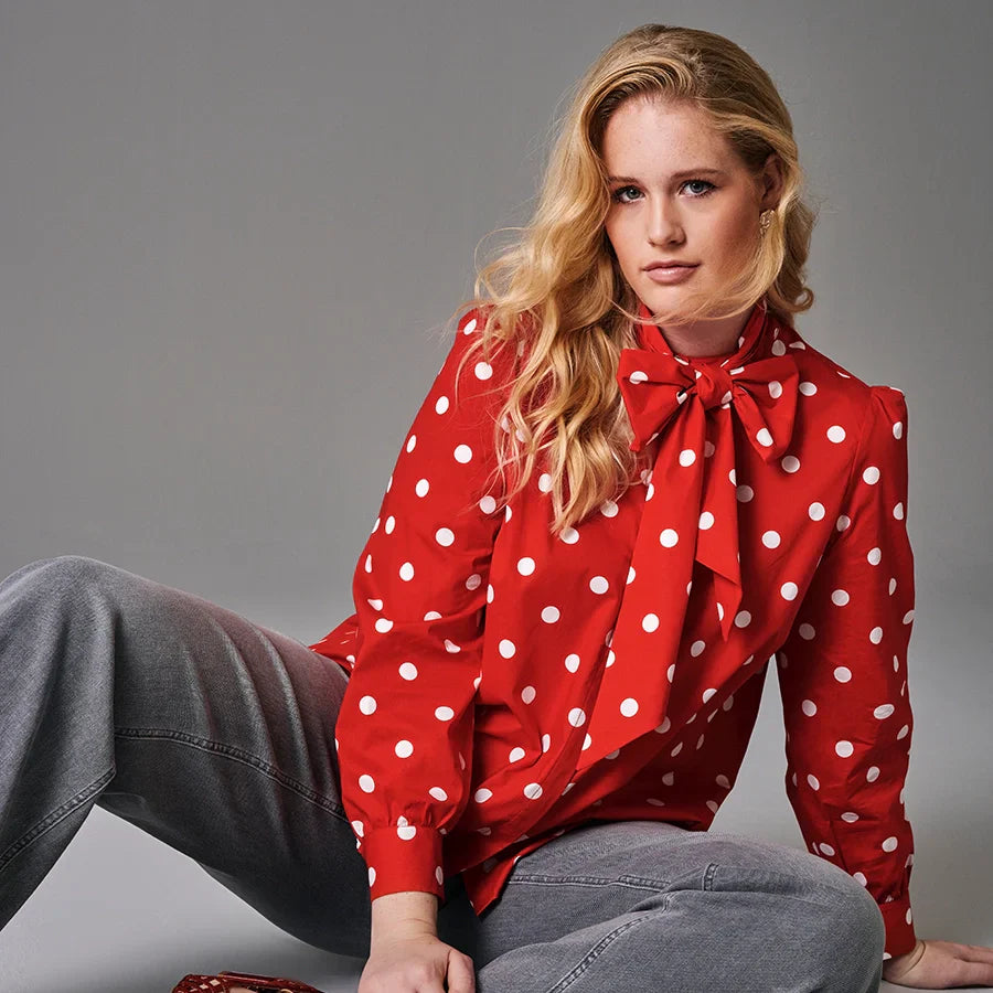 Outfit mit Polka Dots