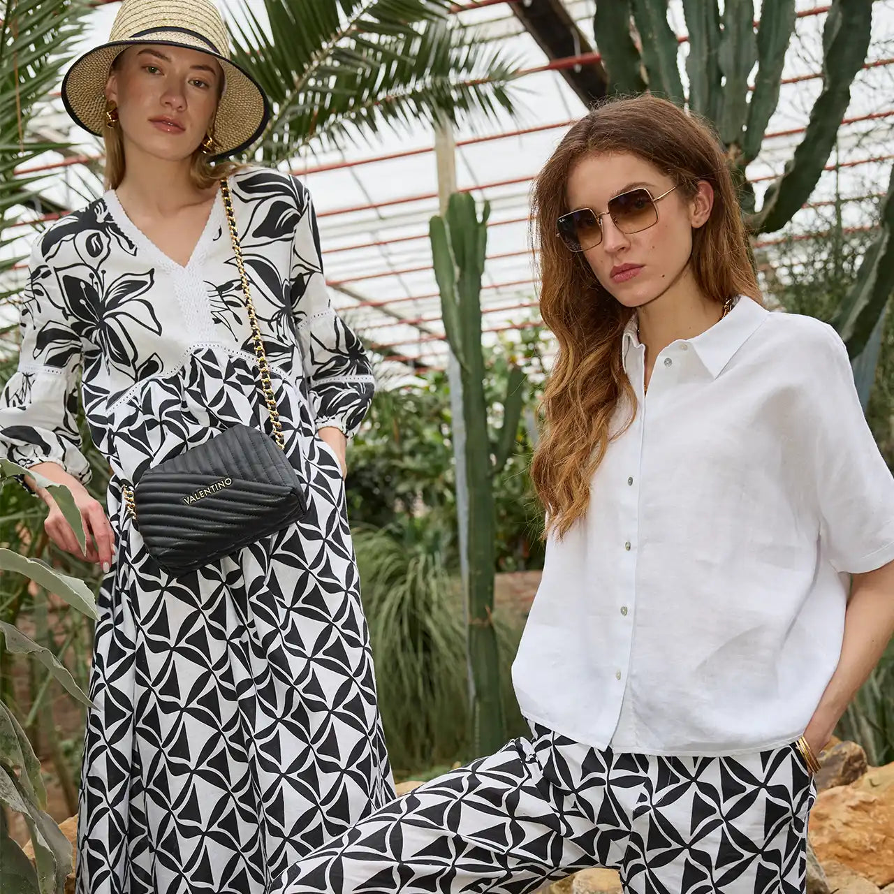 Leinen Kleid und Leinen Bluse