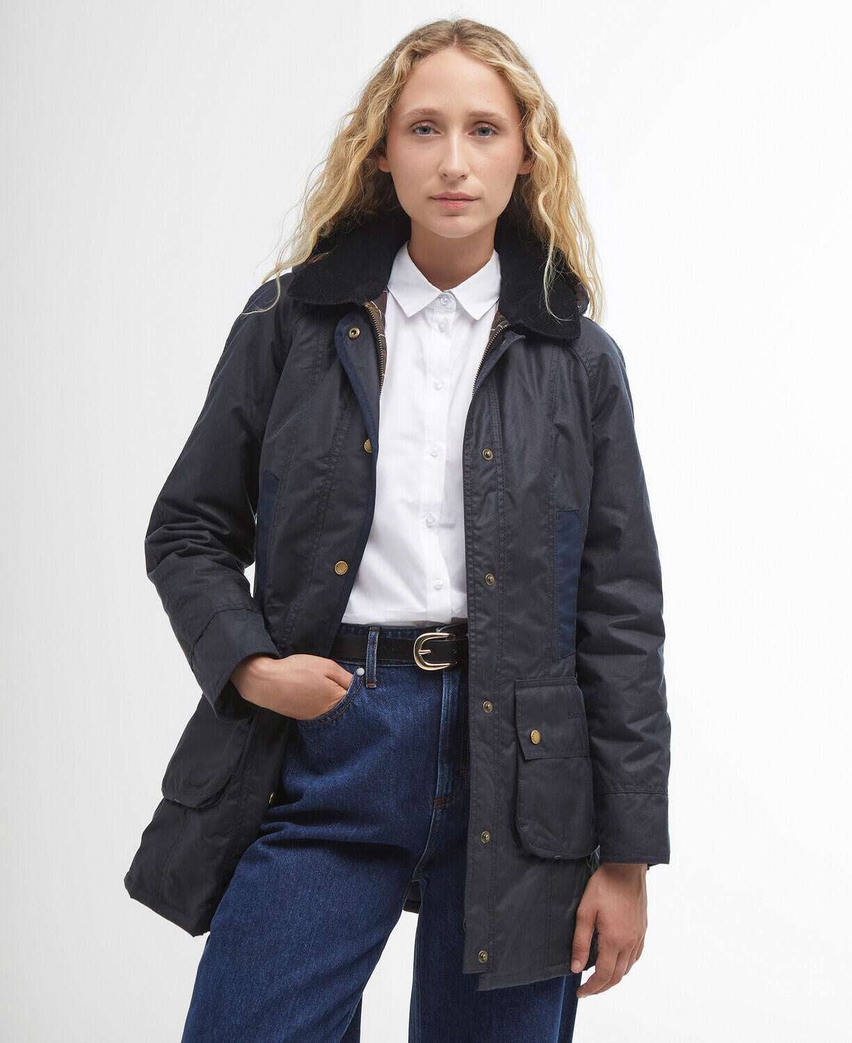 Wachsjacke BOWER WAX - NY92-Navy/Cl - Blau