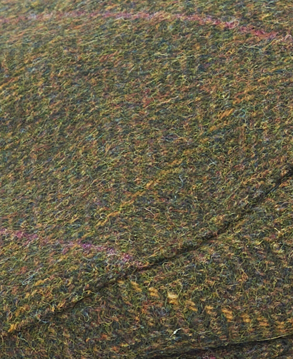 Kappe CRIEFF aus Wolle - OL12-Olive/Purple/Yellow - Grün