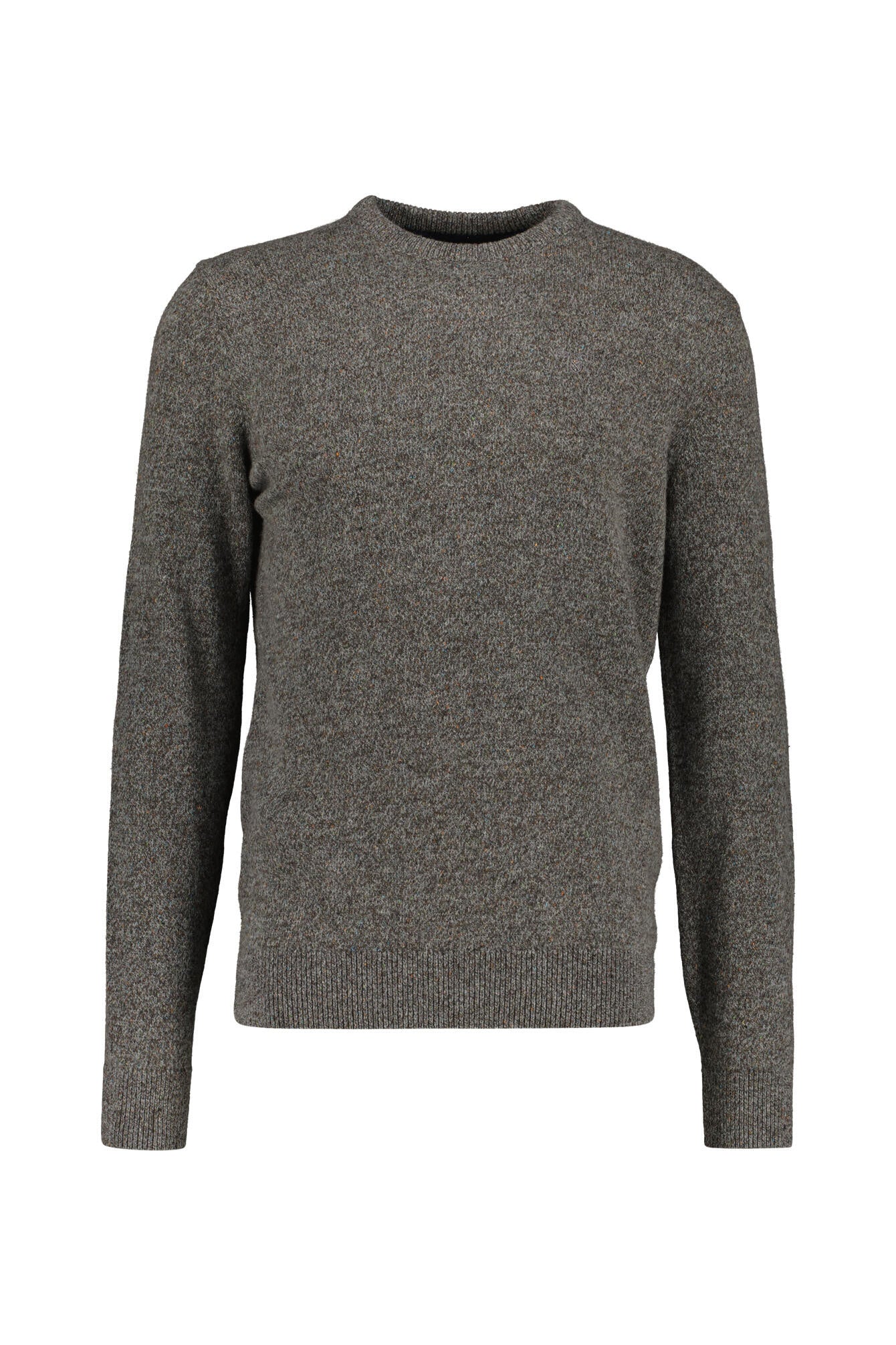 Melierter Strickpullover - GY78-Fog - Grau