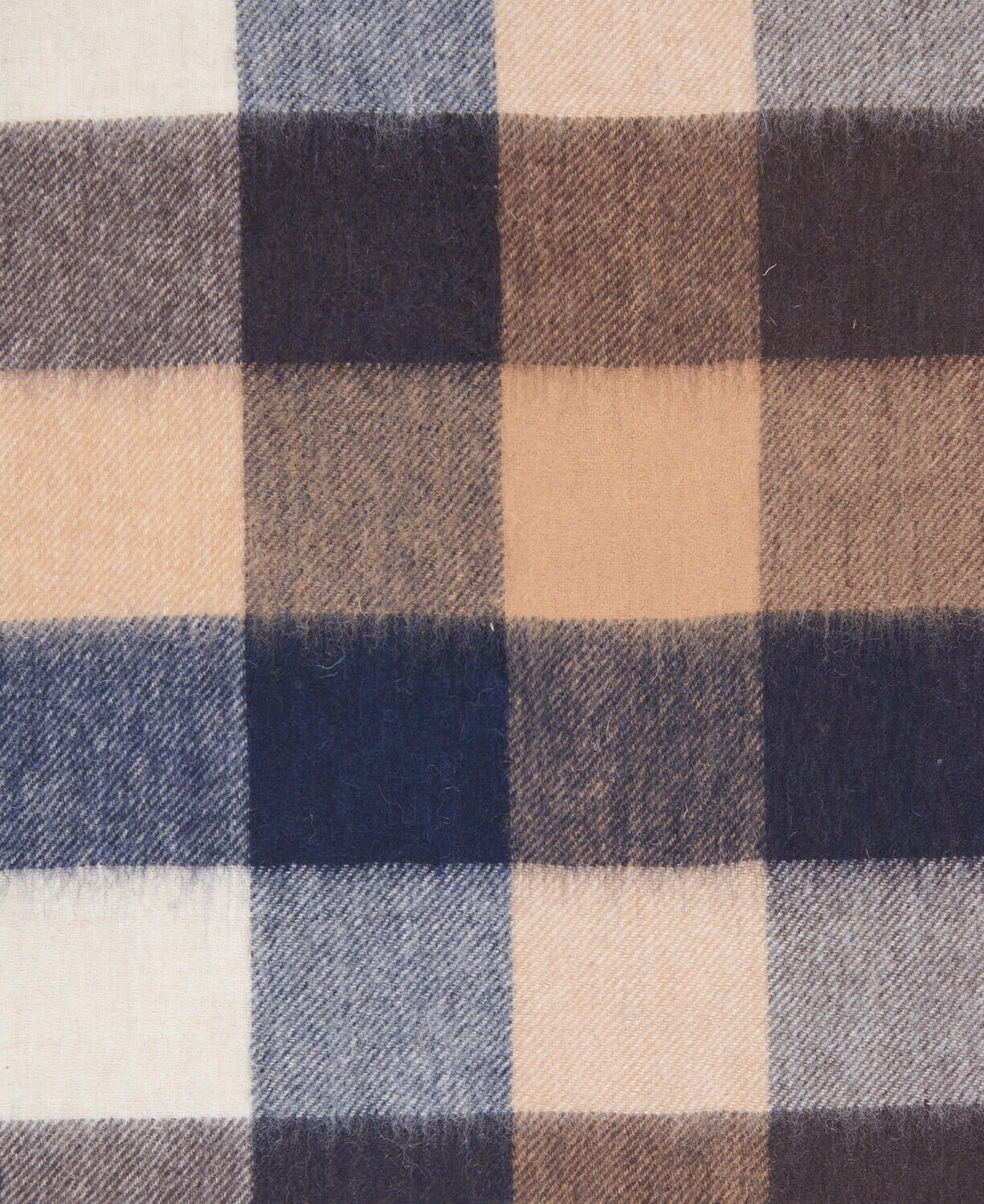 Schal TATTER aus Schafswolle - TN63-Autumn - Braun