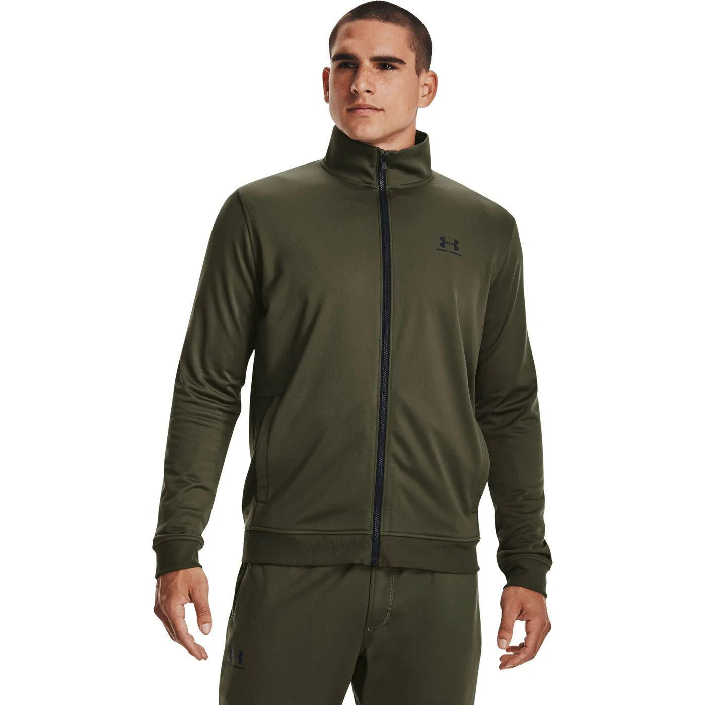 Trainigsjacke - 390-MARINE OD GREEN - Grün