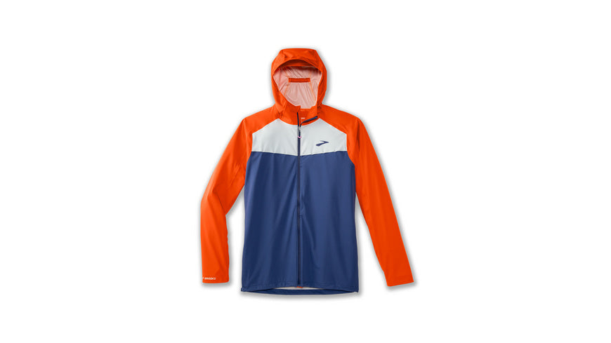 Wasserdichte Jacke - 440-Aegean/Bright Orange/Lt Sl - Mehrfarbig