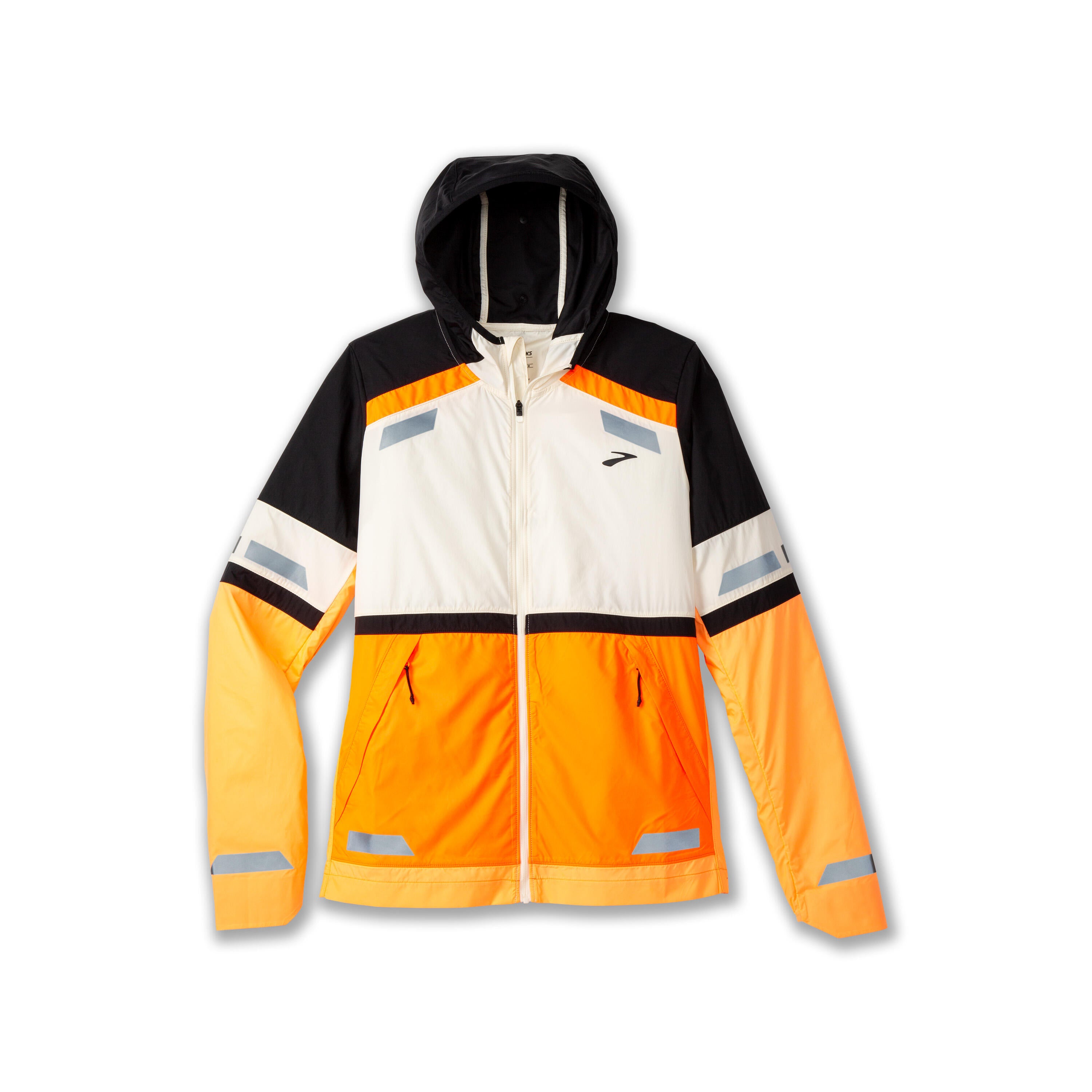 Funktionsjacke Run Visible 2.0 - 167-167 Ecru/Fluoro Flash/Blac - Mehrfarbig