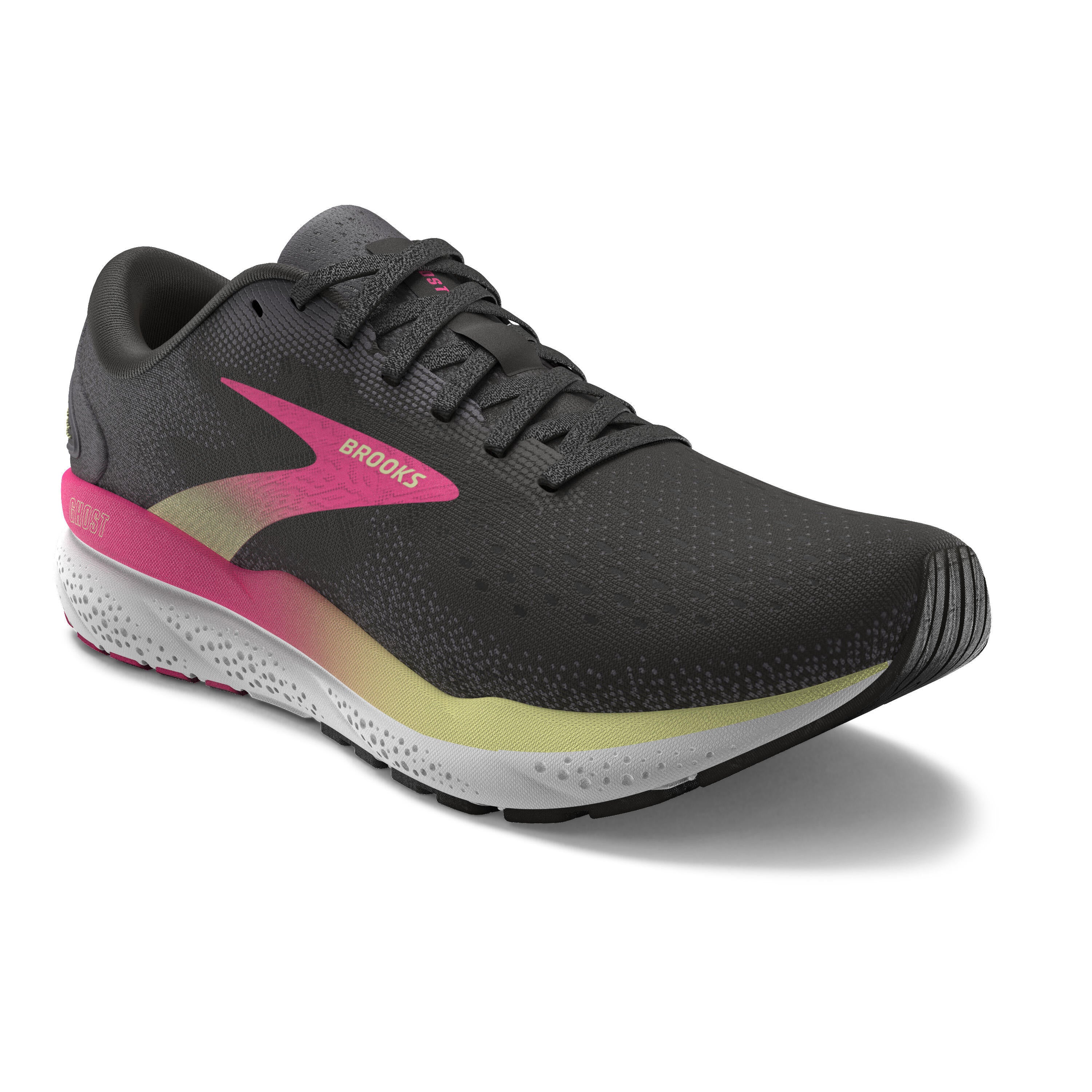 Laufschuhe Ghost 16 - 074-Black/Pink/Yellow - Schwarz