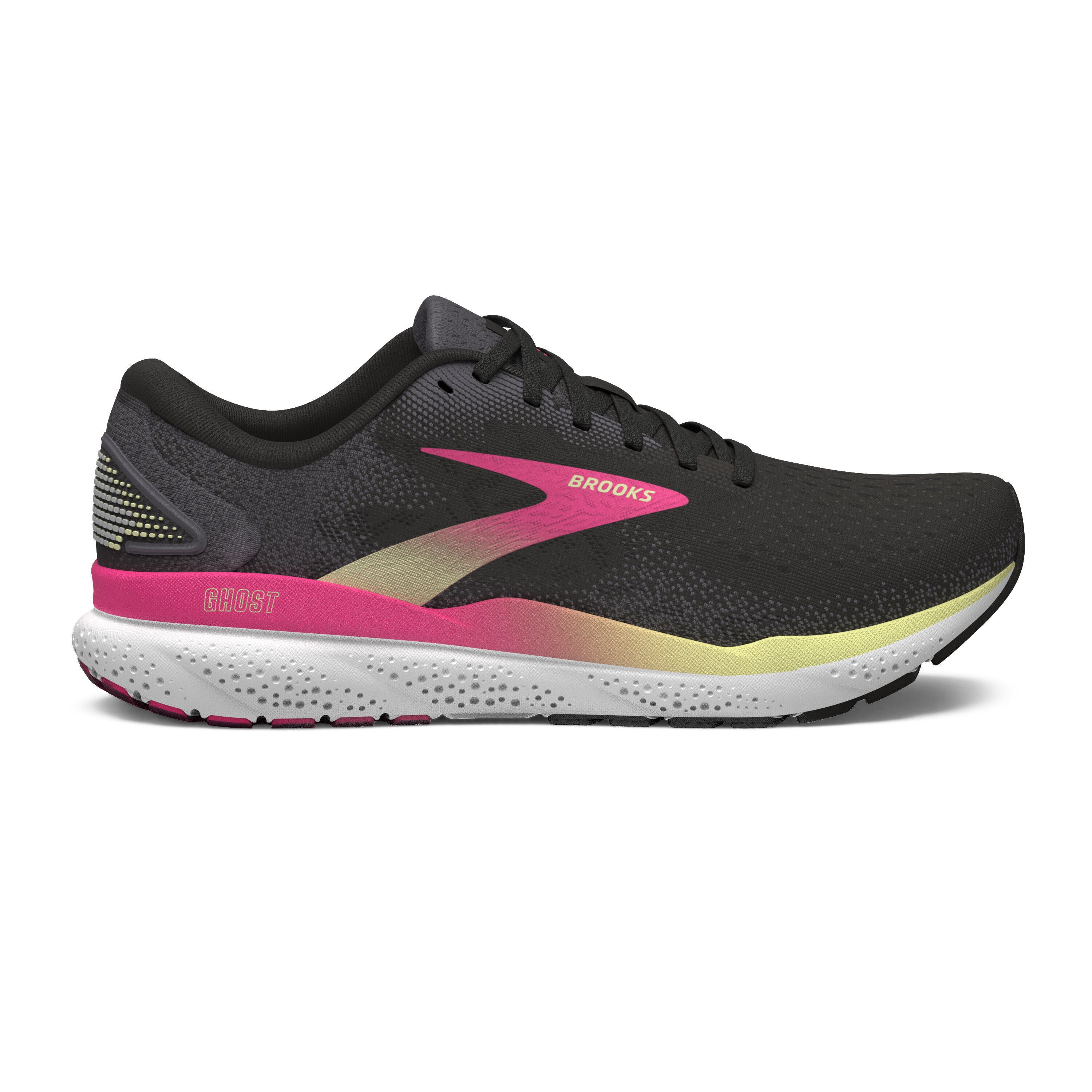 Laufschuhe Ghost 16 - 074-Black/Pink/Yellow - Schwarz