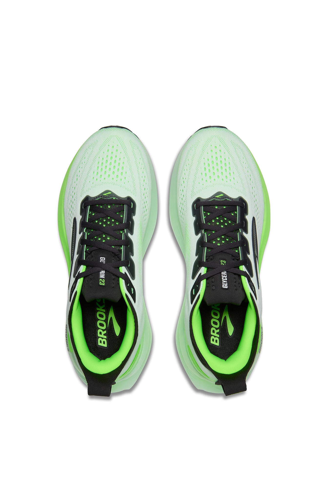 Laufschuhe GLYCERIN 23 - 154-White/Phantom/Green Gecko - Grün