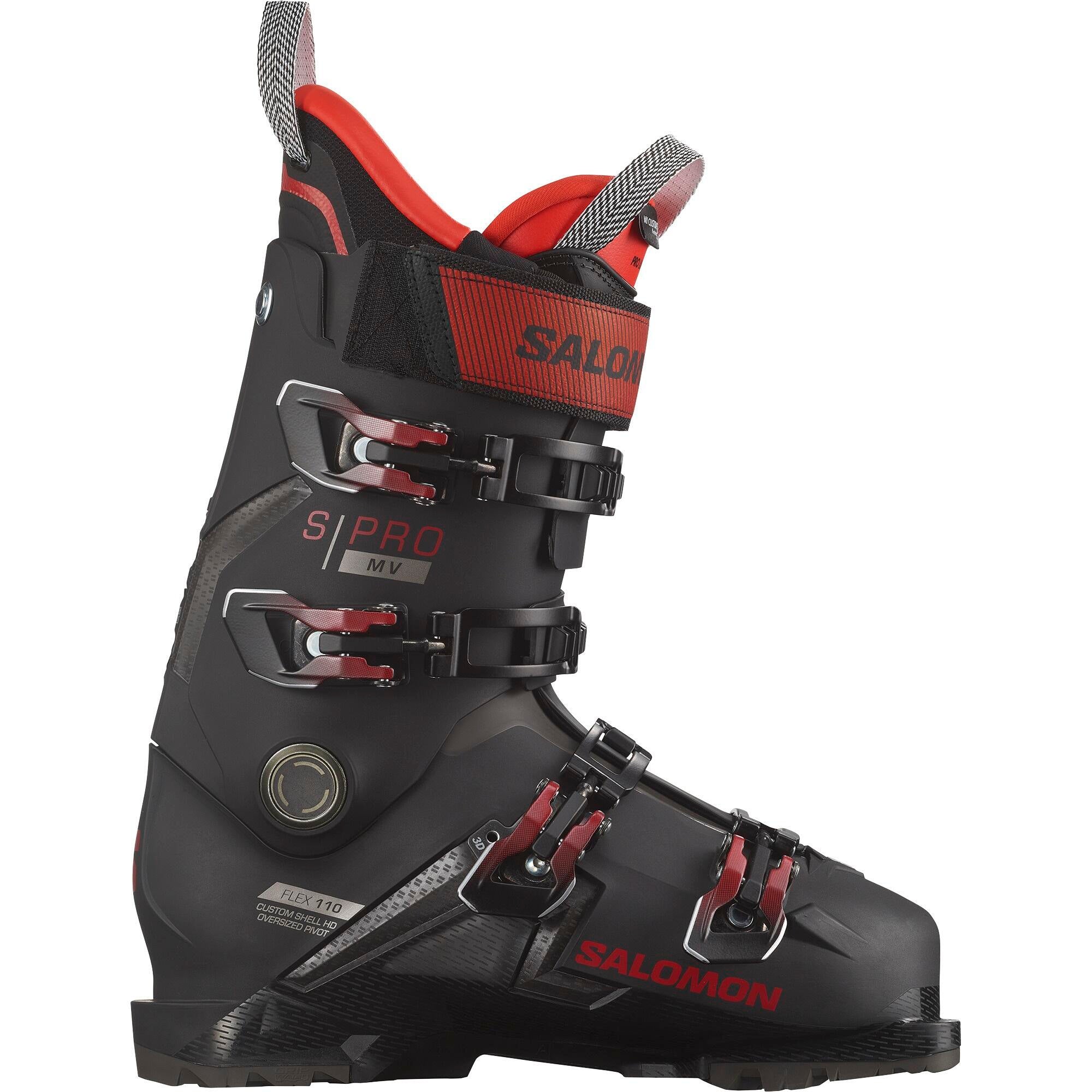 Ski Schuhe S/PRO MV 110 - 000-Black/Red/Beluga - Schwarz | Orange