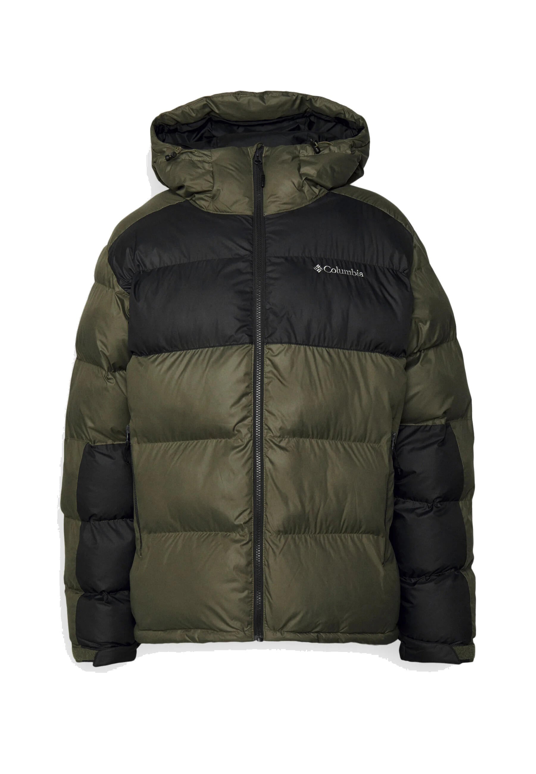 Puffer Jacke mit Kapuze - 397-Stone Green, Shark - Grau | Grün