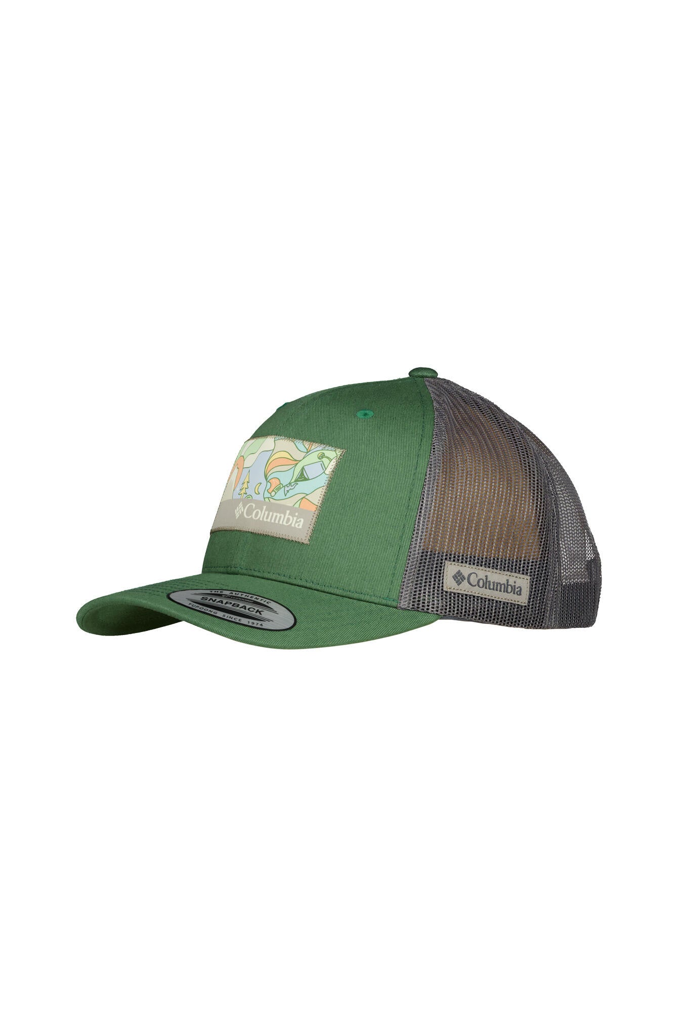 Cap mit Logopatch - 352-Canteen, Flint Grey, Epica - Grün | Grau