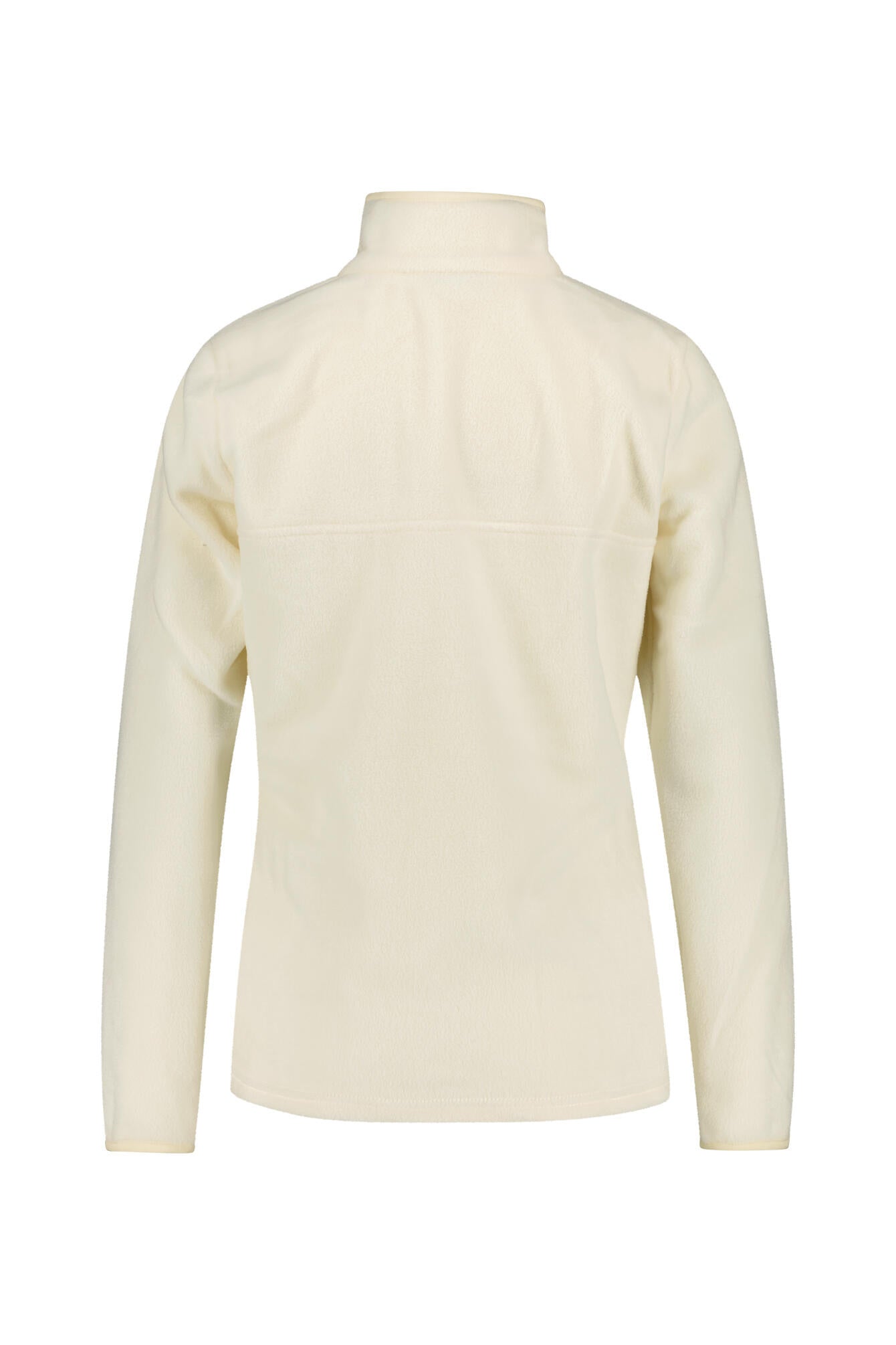 Fleece-Pullover - 191-Chalk, Camel Brown - Weiß