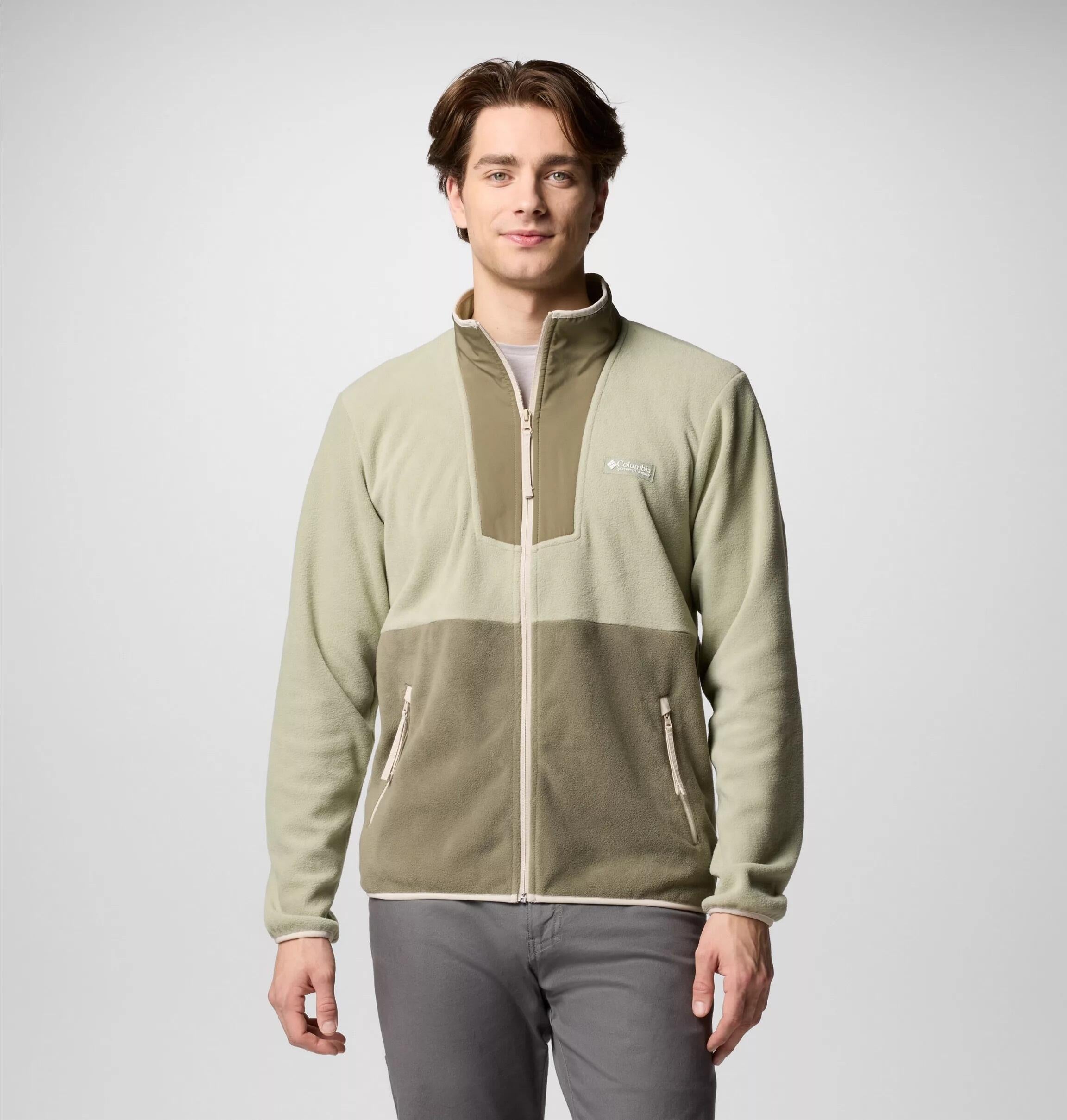 Fleecejacke SEQUOIA GROVE - 348-Safari, Stone Green - Grün