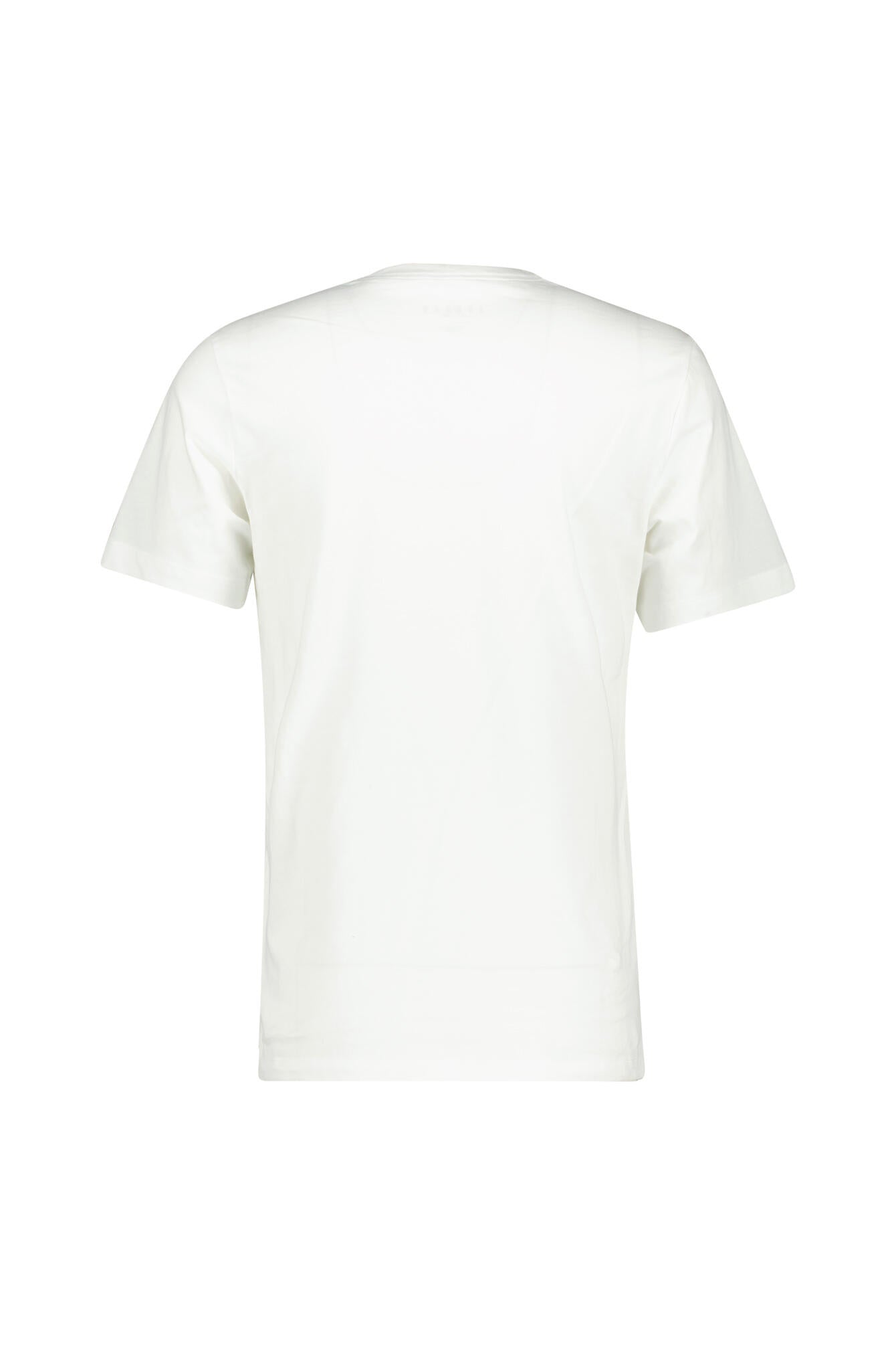 T-Shirt aus Baumwolle - 100-WHITE/BLACK/GYM RED - Weiß