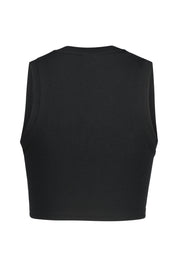 Funktions-Top Cropped Fit - 010-BLACK/SAIL - Schwarz