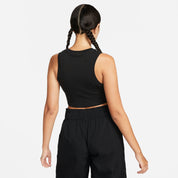 Funktions-Top Cropped Fit - 010-BLACK/SAIL - Schwarz